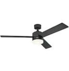 52" Ceiling Fan With Lights, Black Flush Mount Ceiling Fans With Remote Control, 6 Speeds Dc Reversible, Dimmable, Noiseless, Low Profile Ceiling Fans For Bedroom