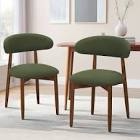 Upholstered Solid Wood Dining Chair Side Chair