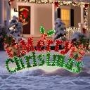 gutierrez holiday merry christmas sign yard decoration light display