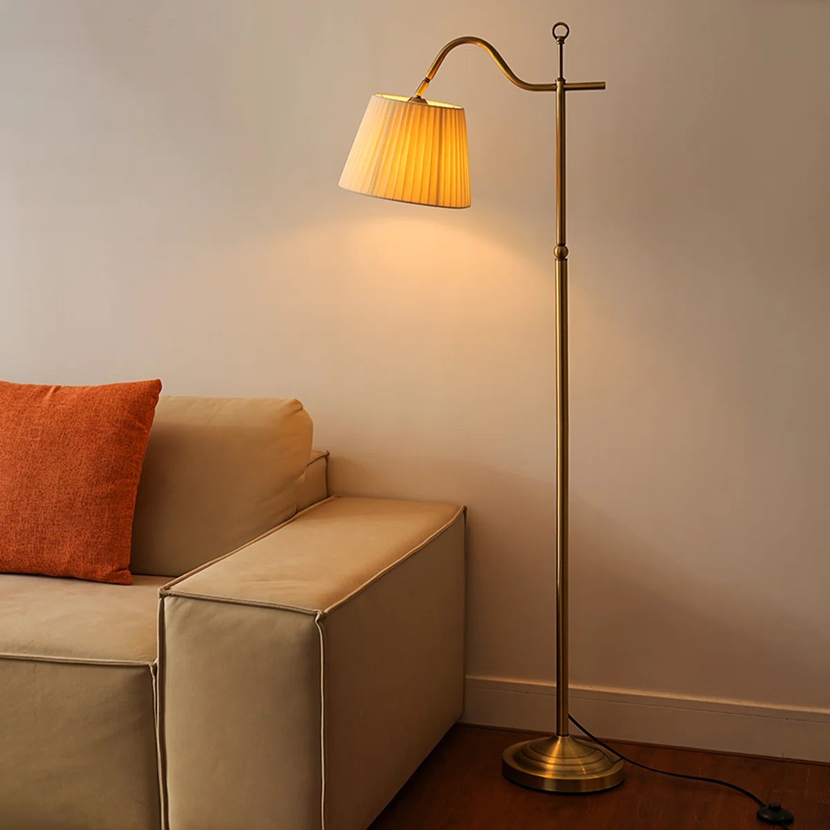 maraia 62.2'' golden arched/arc floor lamp