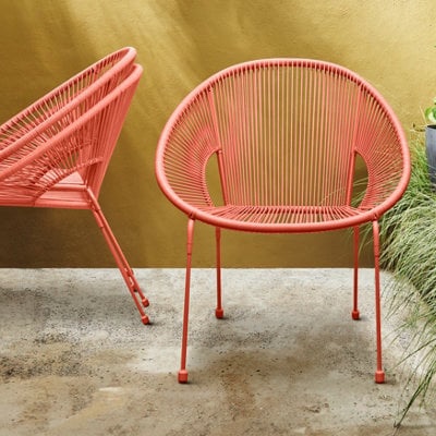 Hosti Flamingo Rattan Effect Armchair
