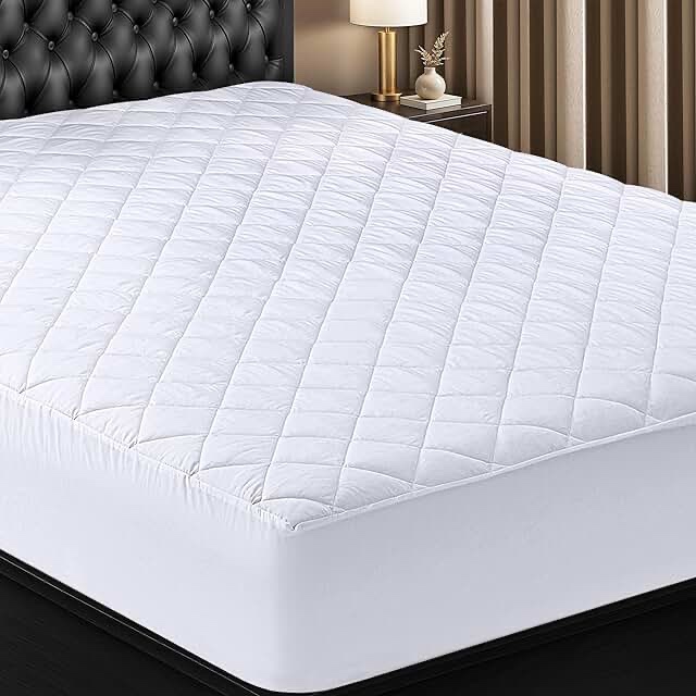 utopia white queen mattress cover