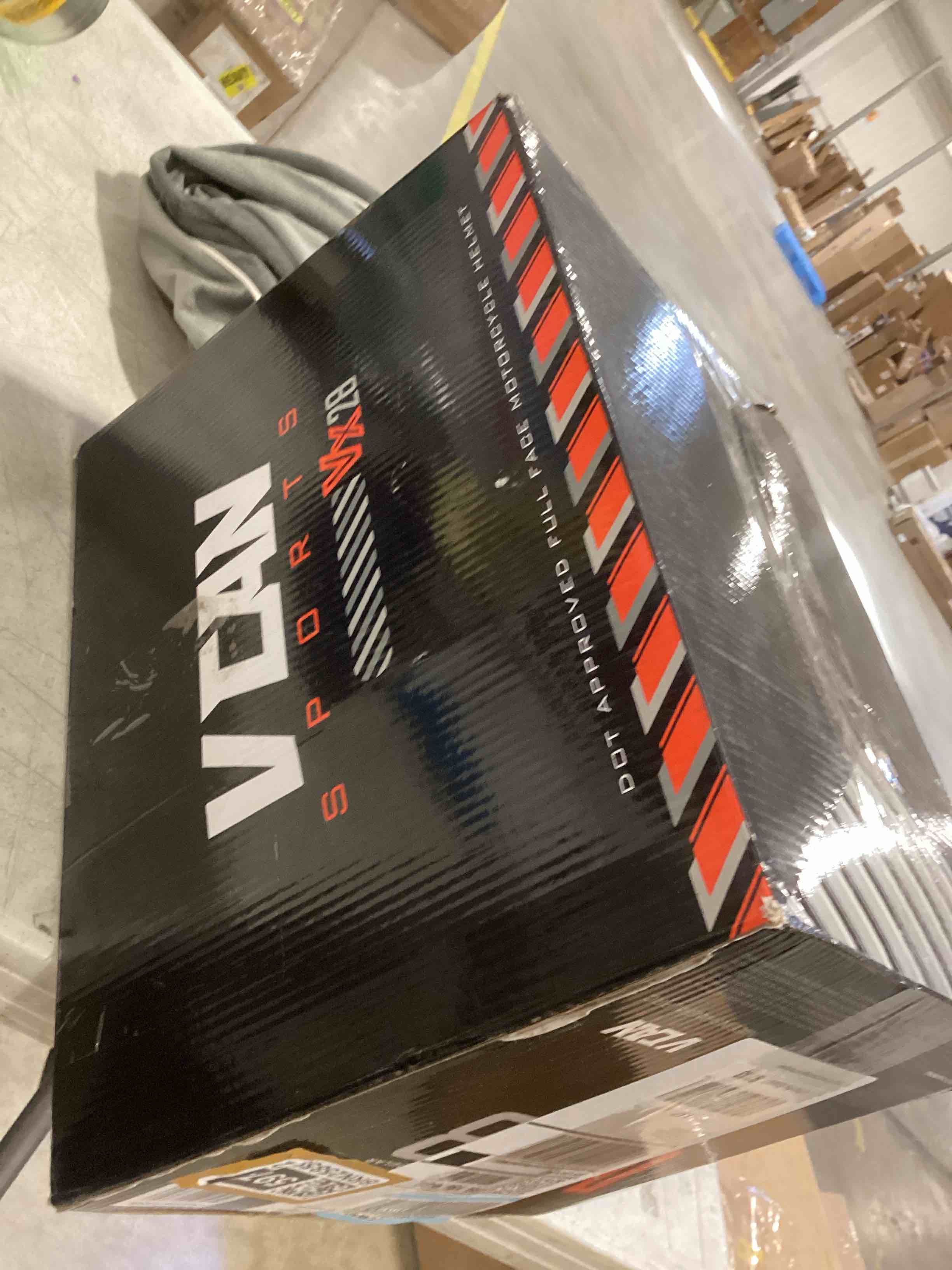 Condition photo showing Good Condition for ilm motorcycle dual visor flip up modular full face helmet dot led light (m, matte black - led)