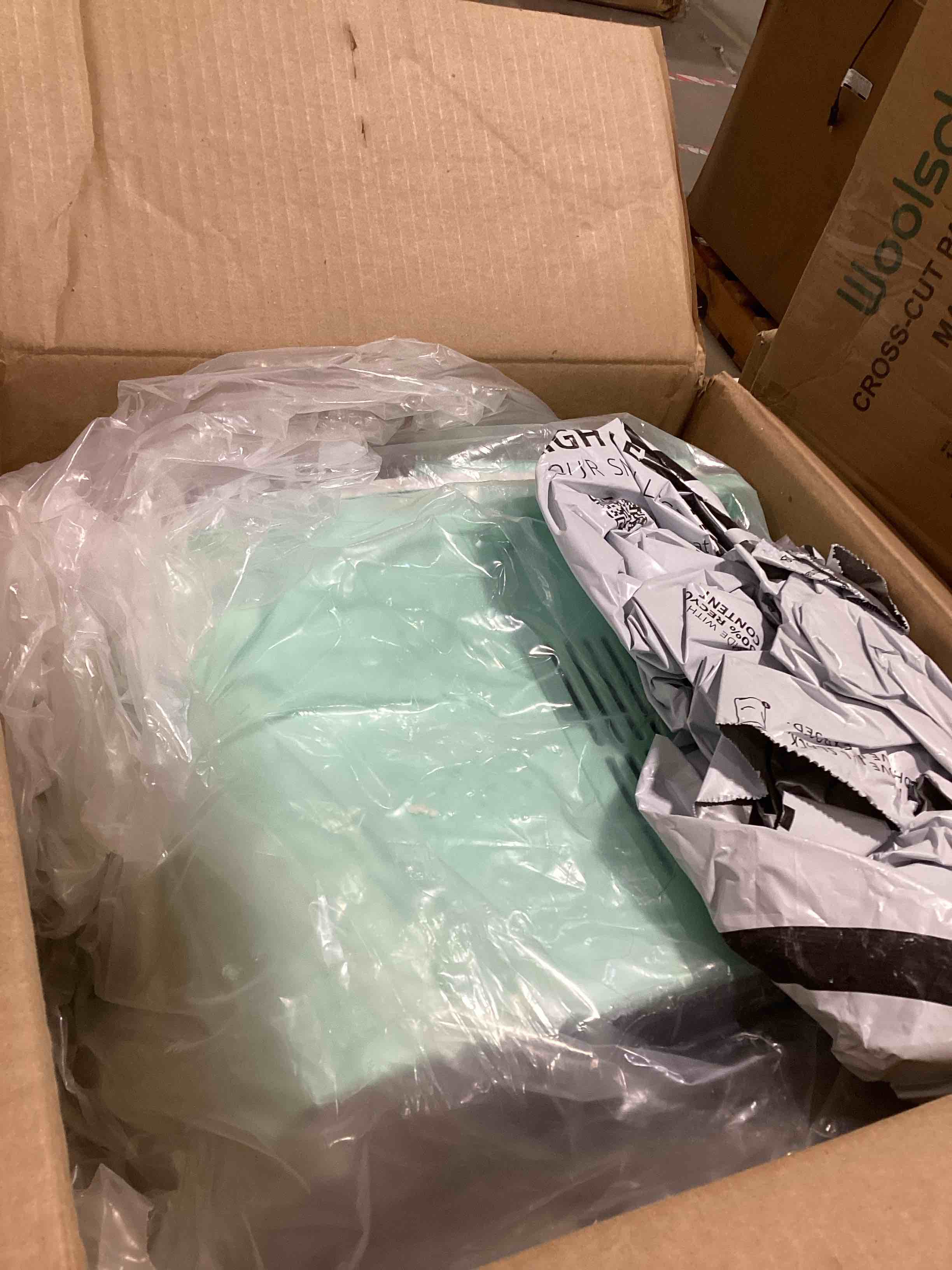 Condition photo showing Good Condition for sweetcrispy countertop ice maker machine self-cleaning, fast making 9 ice cubes in 6 minutes, 26.5lbs/24hrs, 2 sizes bullet ice, portable ice machine with ice scoop, basket and handle