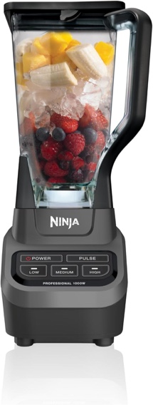 Condition photo showing As Is for Ninja BL610 Professional 72 Oz Countertop 1000-Watt Base and Total Crushing Technology for-Smoothies, Ice and Frozen Fruit, Black, Blender + Pitcher