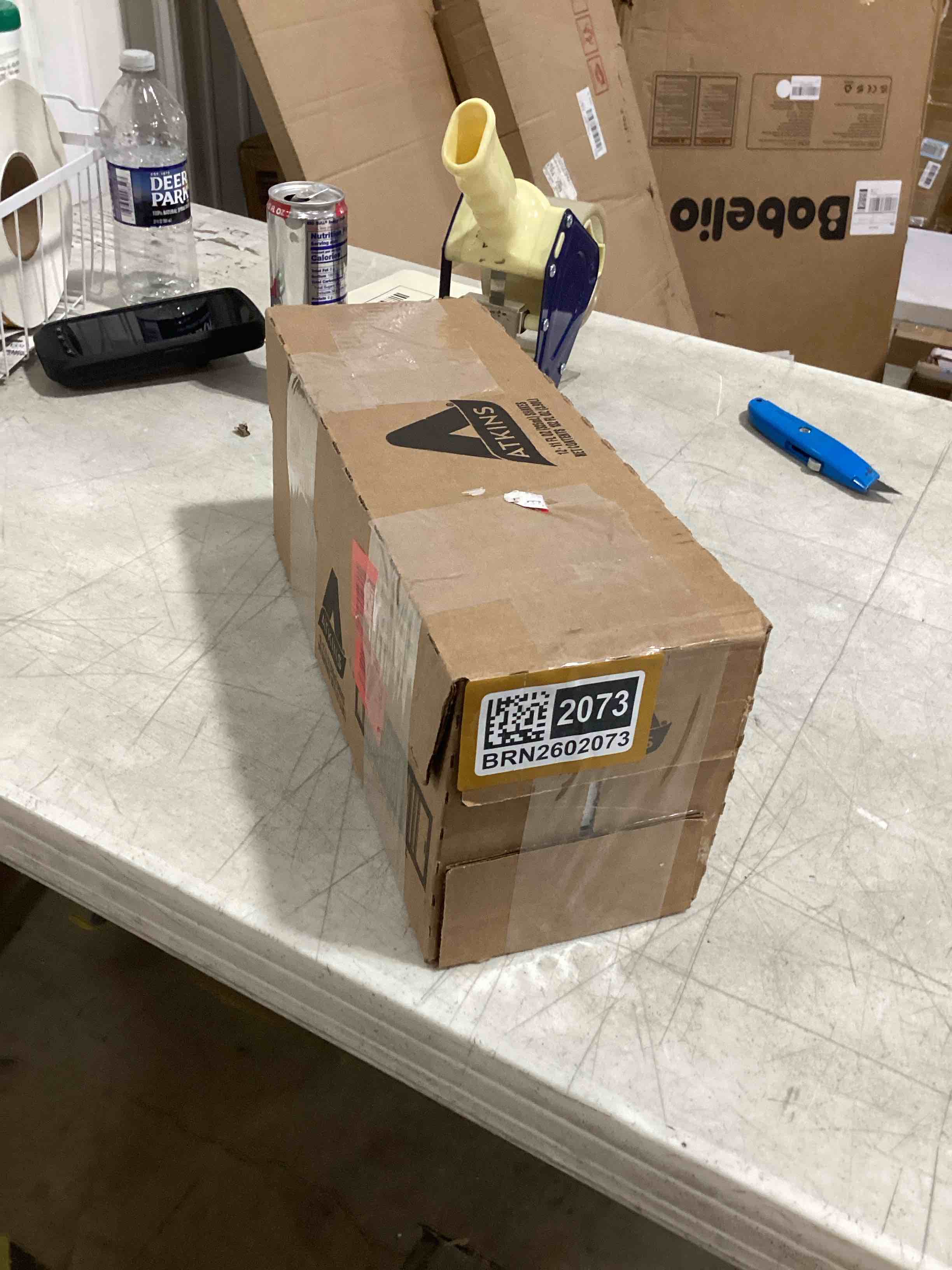 Condition photo showing As Is for Atkins Creamy Vanilla Protein Shake, 15g Protein, Low Glycemic, 2g Net Carb, 1g Sugar, Keto Friendly, 12 Count