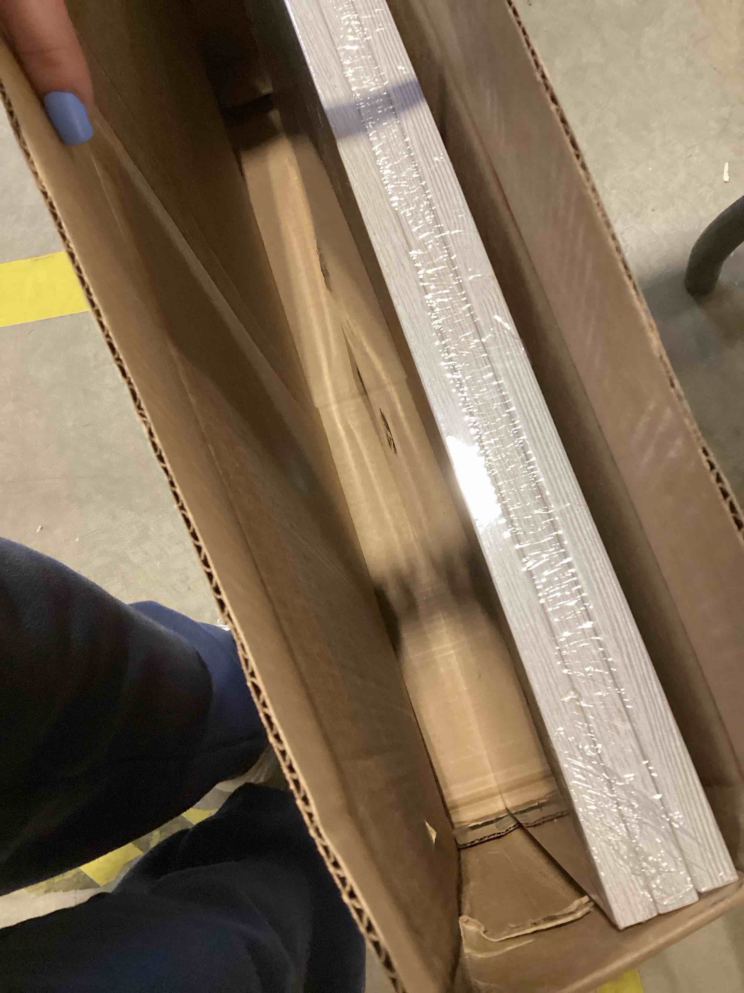 Condition photo showing Good Condition for Momentworth 18x24 Frame Set of 3, White Wood Grain 18x24 Poster Frame for Gallery Wall Mounting (3 Pack,White)