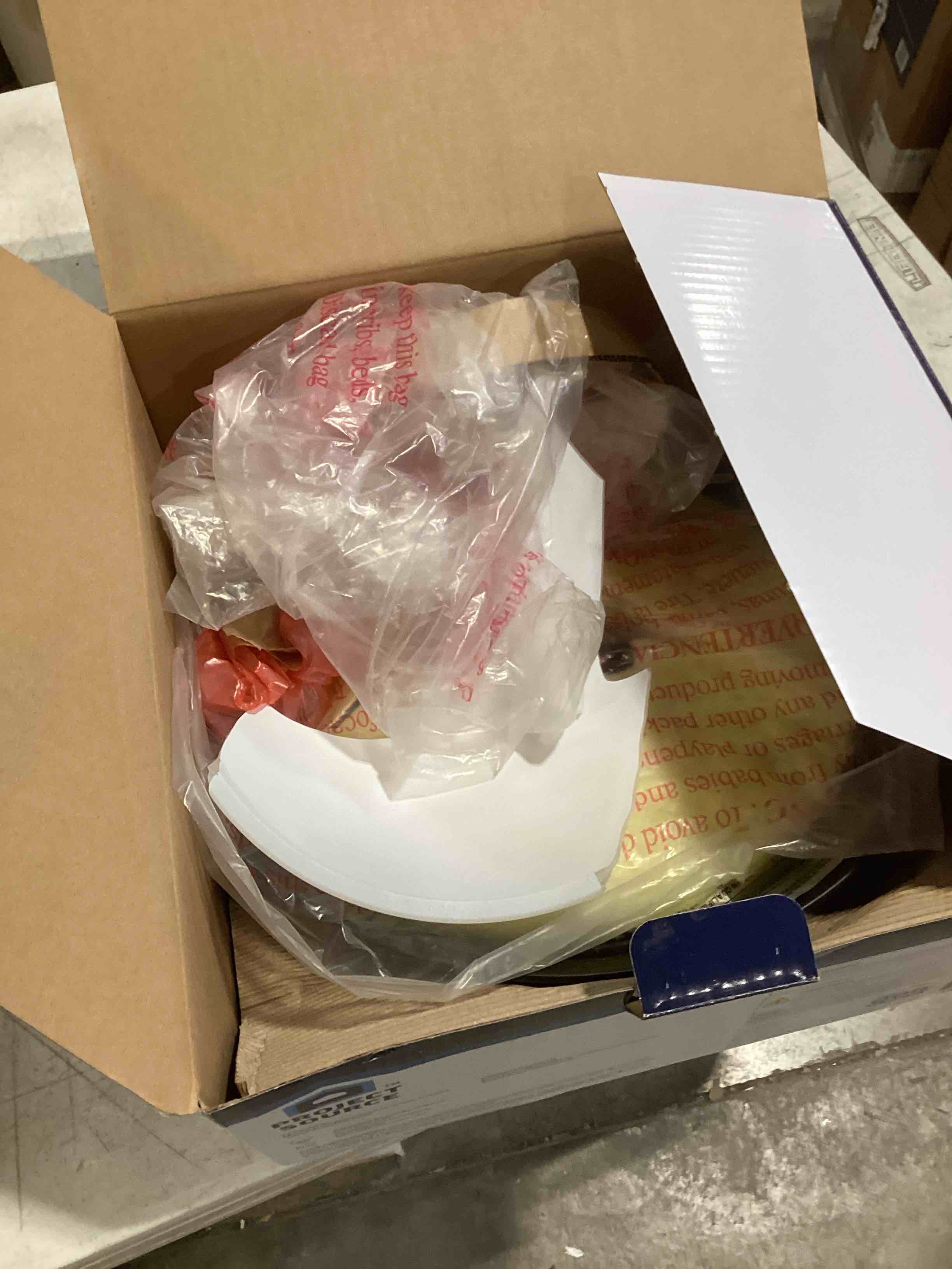 Condition photo showing As Is for DESIGNERS FOUNTAIN Reedley 2-Lights Flush Mount Ceiling Light, 11 Inch Lighting Fixture for Kitchen, Bedroom, Bathroom, and Hallway, White Alabaster Glass, Oil Rubbed Bronze, 1257S-ORB-AL