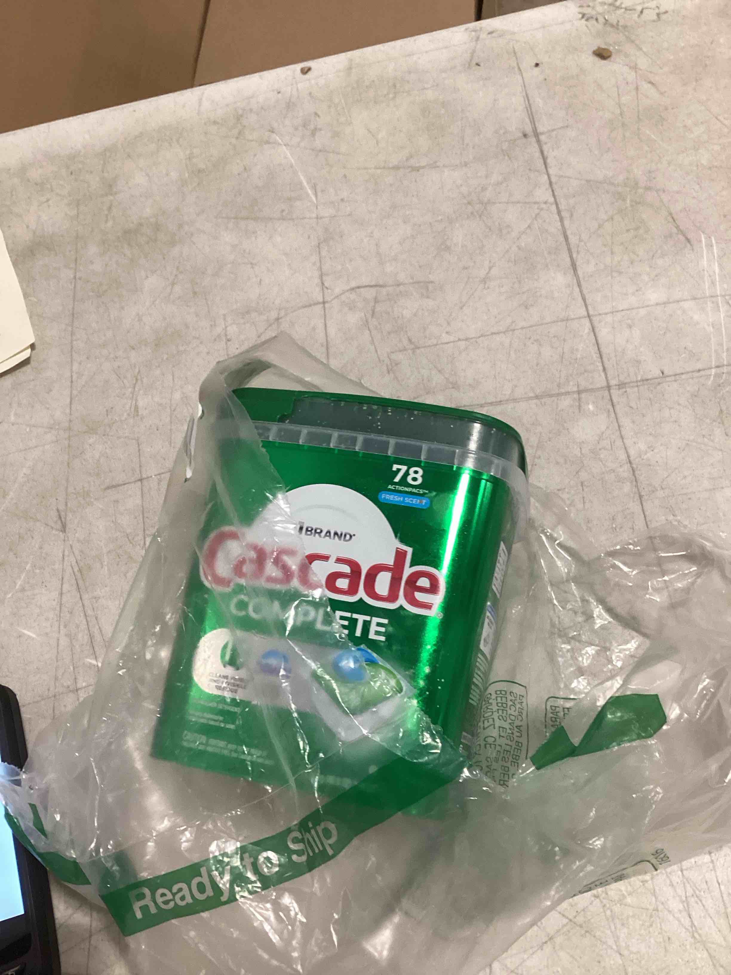 cascade complete dishwasher pods - fresh scent actionpacs, 78 count