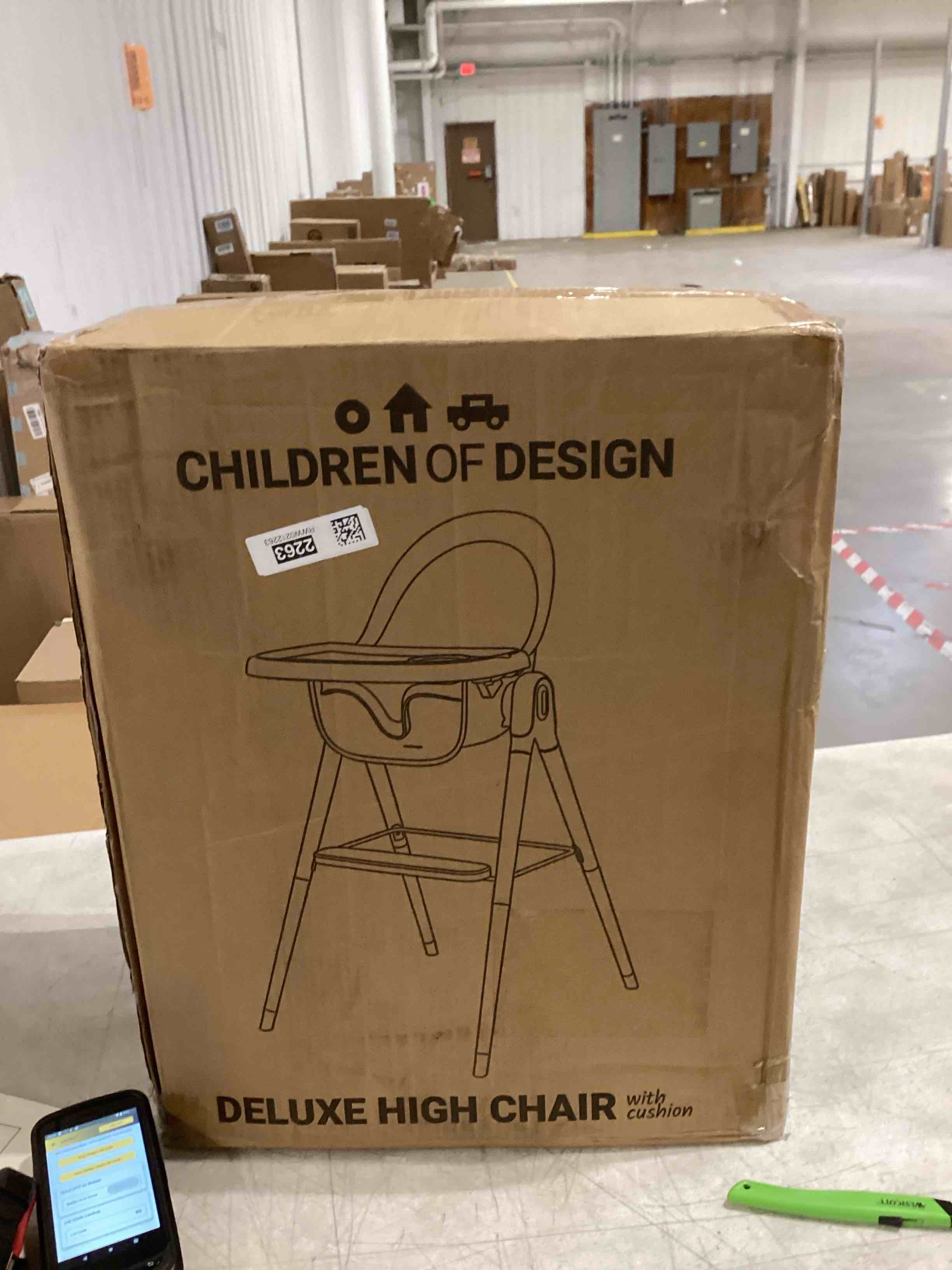 Condition photo showing As Is for Primo Cozy Tot Deluxe Convertible Folding High Chair & Toddler Chair - Portable Foldable Baby Chair/Toddlers Highchair - Travel Friendly, Removable EZ Clean Tray, Black/White, 22"x21"x33.5"