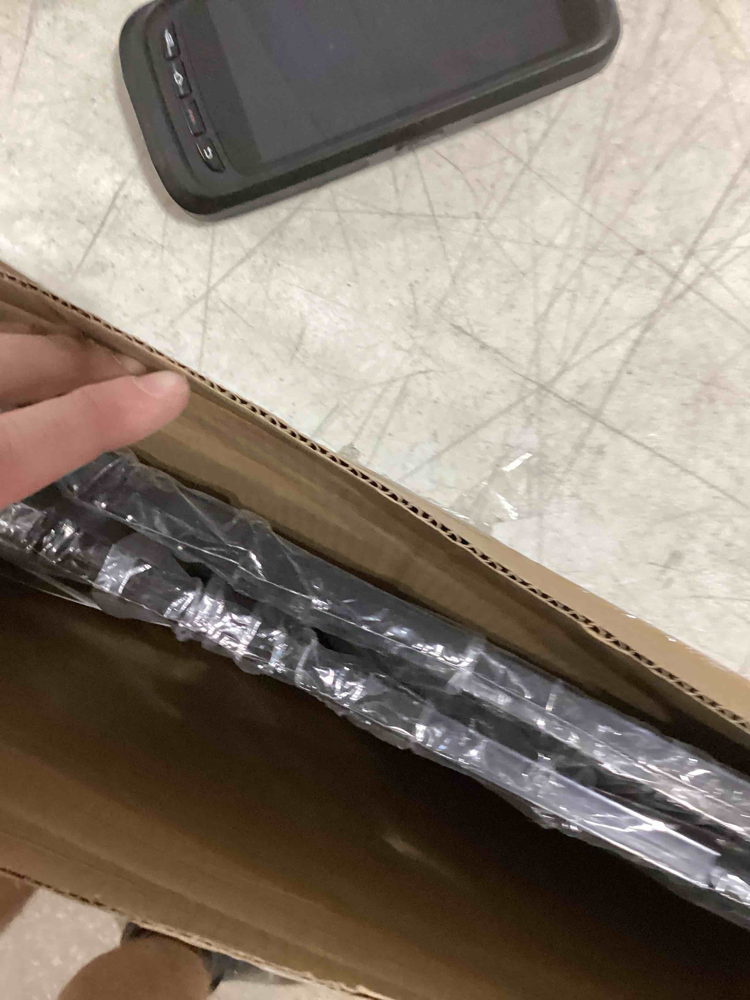 Condition photo showing As Is for 57.5-62 Inch Extra Wide Baby Gate, Auto Close Safety Gate for Kids & Pets, Pressure Mounted No Drill