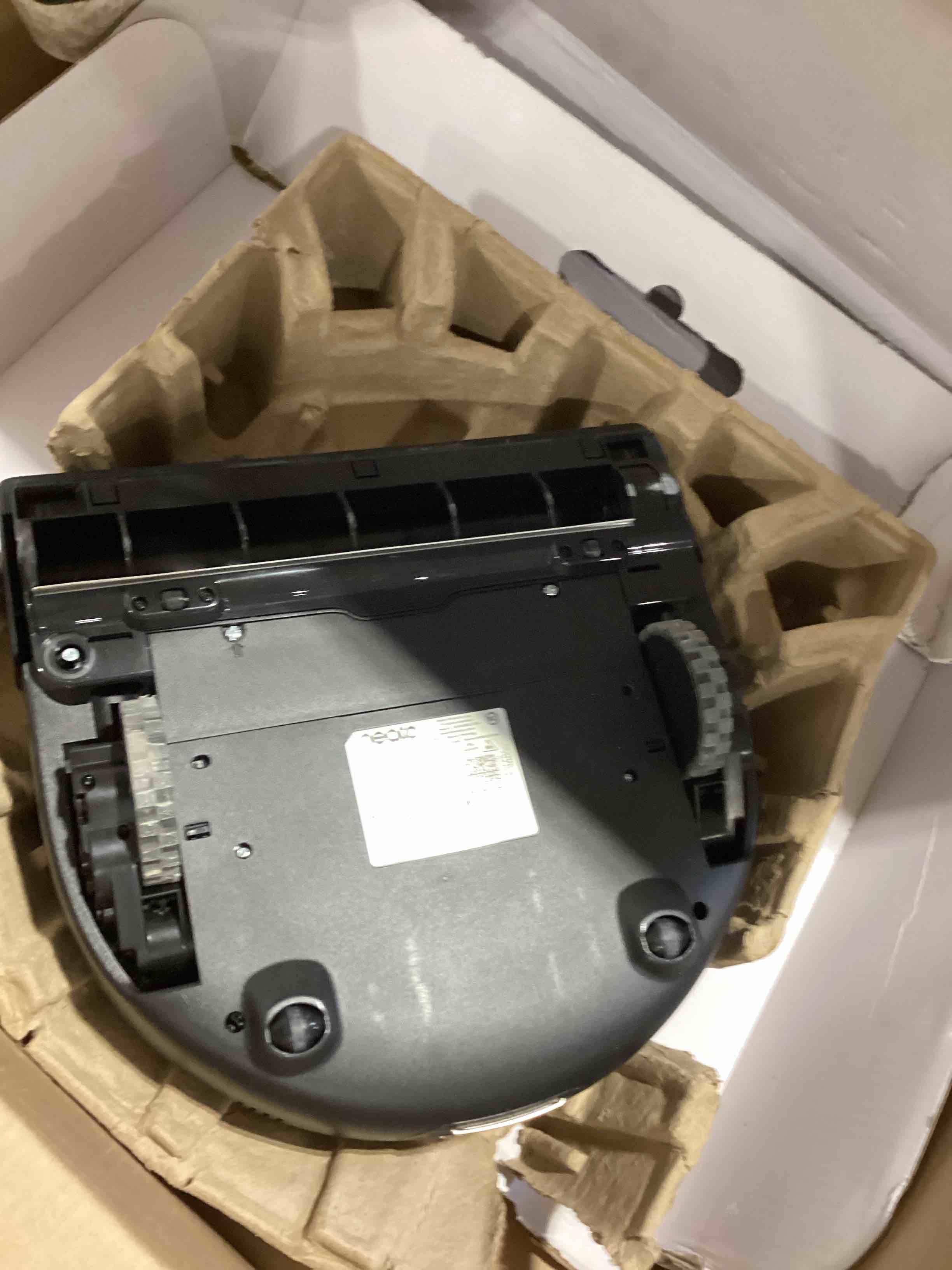 Condition photo showing As Is for neato robotics d6 connected laser guided robot vacuum for pet hair, works with amazon alexa, black