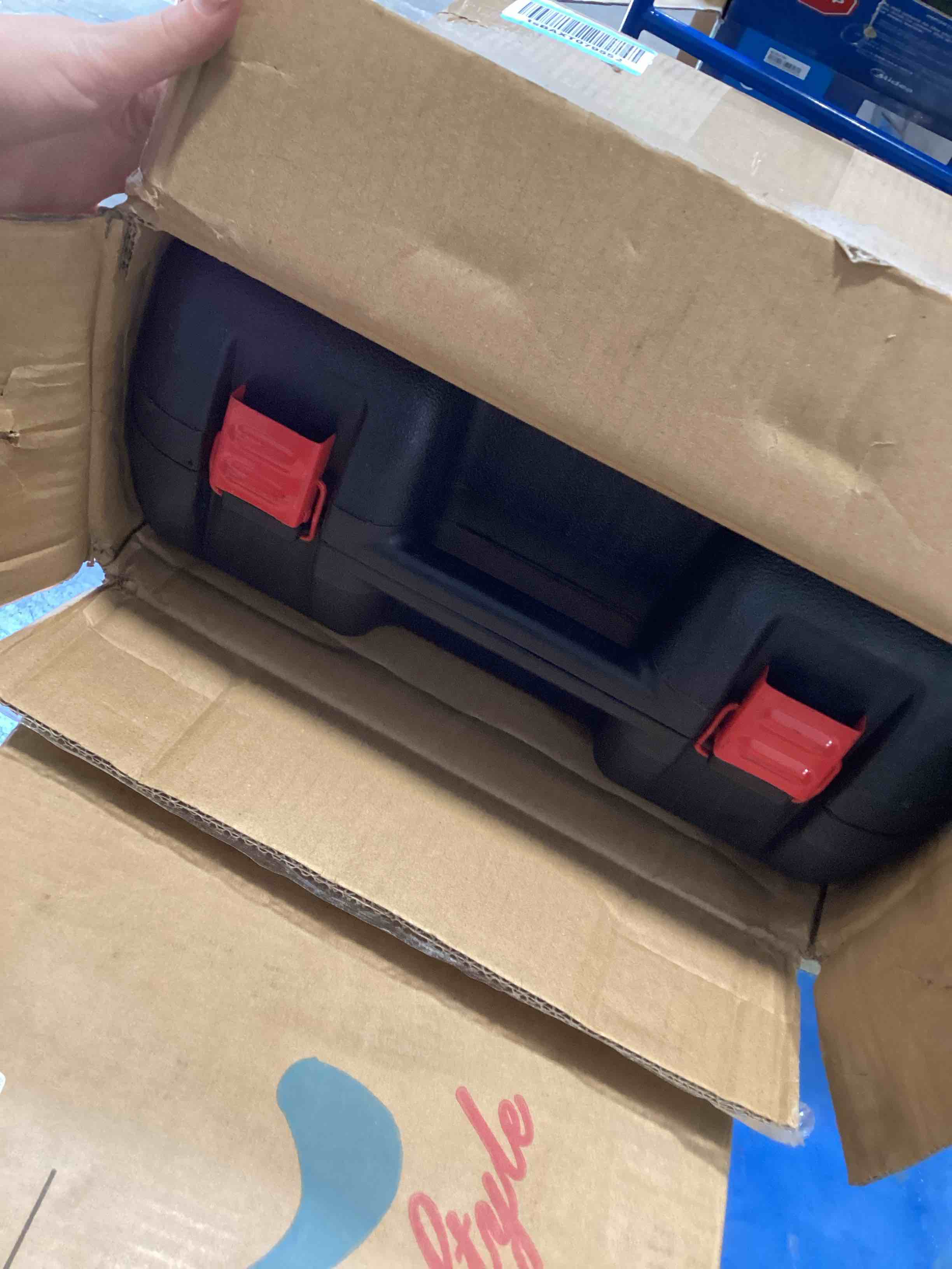 Condition photo showing As Is for electric car jack 5 ton 12v floor jack hydraulic jack stand car lift jack with integrated tire pump for suv truck sedan vehicle roadside emergency tire change red