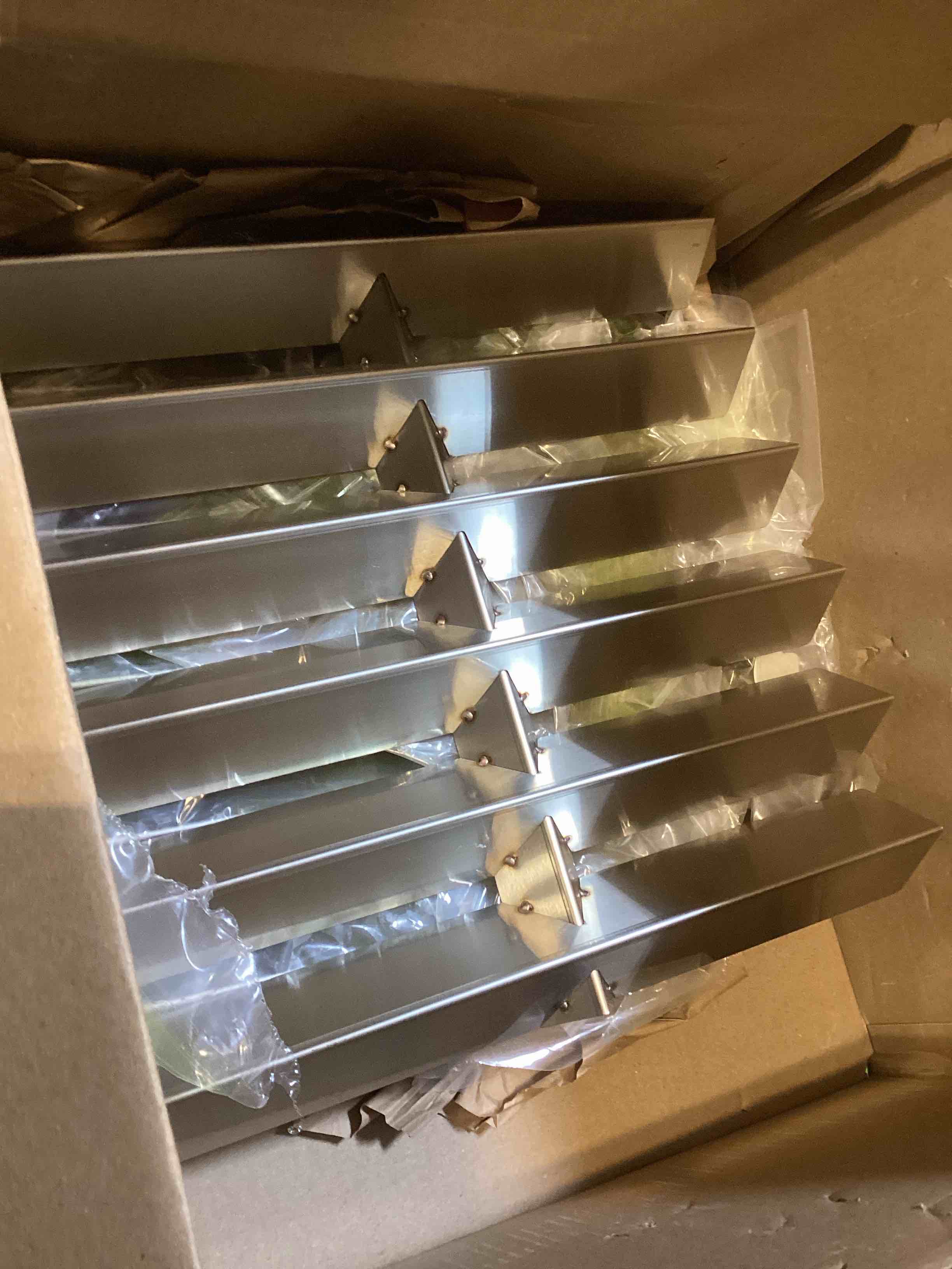 Condition photo showing Good Condition for heat shields grill replacement parts 2 pack heavy duty 304 stainless steel 15.87” x 32.75” flavorizer bars for weber genesis 9899 summit gold d/ d6, ng, platinum d/d6, lp, d4 gas grills 15.87" x 32.75"