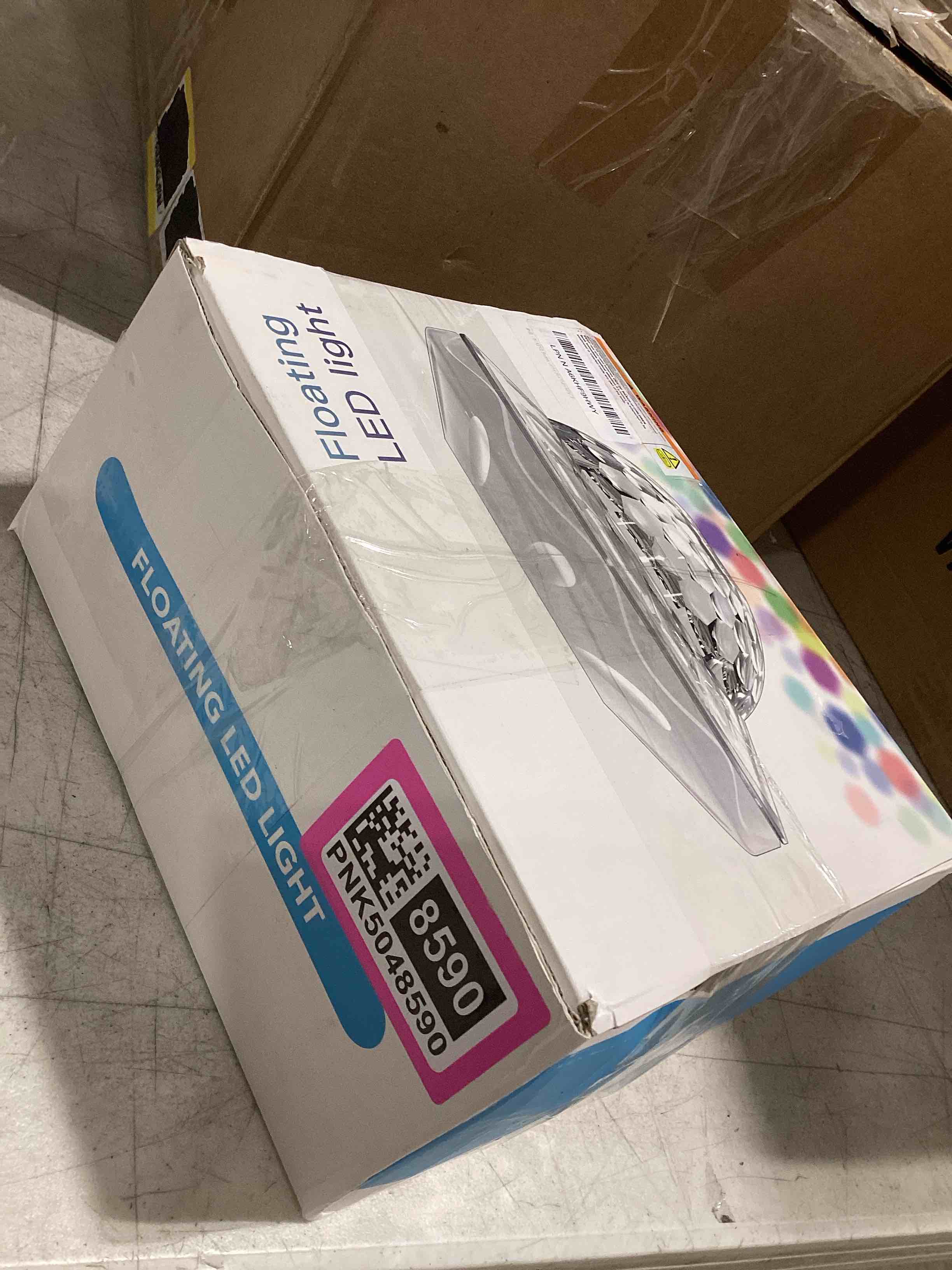 Condition photo showing Good Condition for boxpsii floating pool lights(6 pack), pool lights ip68 waterproof, rechargeable rgb upper and lower color changing pool floating lights with 13 color changing led light for pools, garden,paths