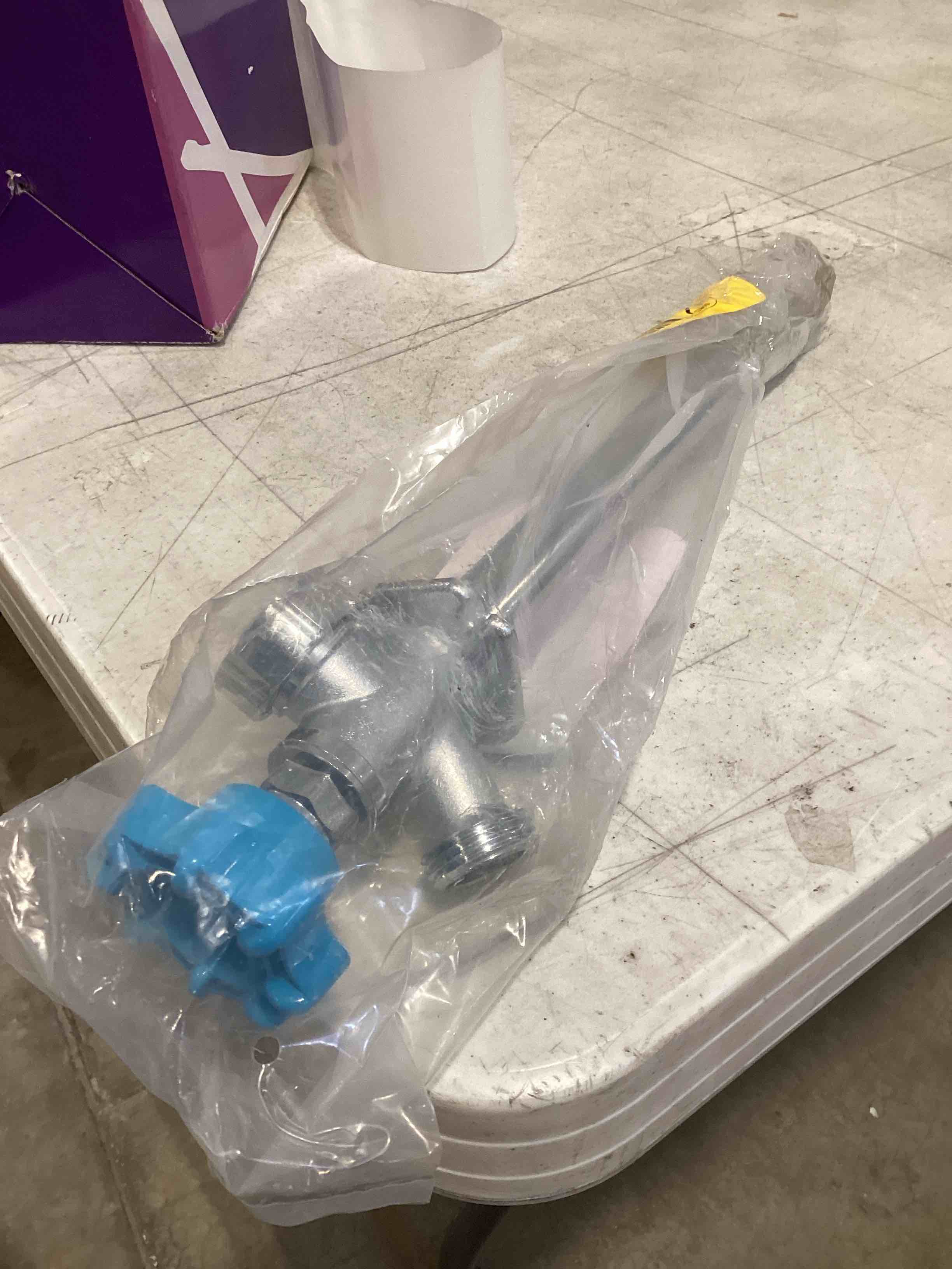 Condition photo showing Good Condition for sharkbite 8 inch crimp frost free sillcock, brass plumbing fittings, pex pipe, pe-rt, uc24628lfz