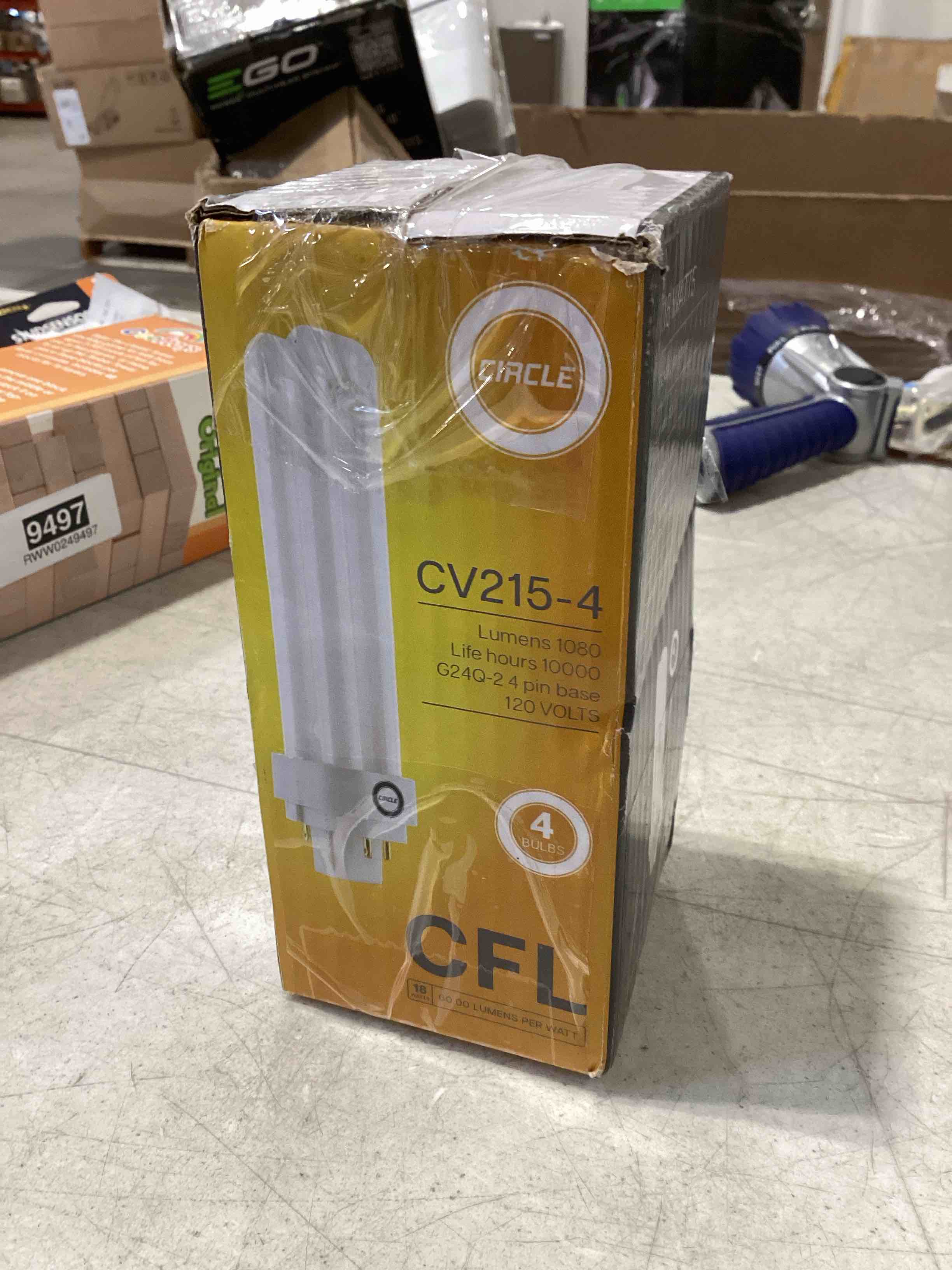 Condition photo showing Good Condition for (4 pack) plc-18w 841, 4 pin g24q-2, 18 watt double tube, compact fluorescent light bulb, replaces sylvania 20668 and pl-c 18w/841/4p/alto