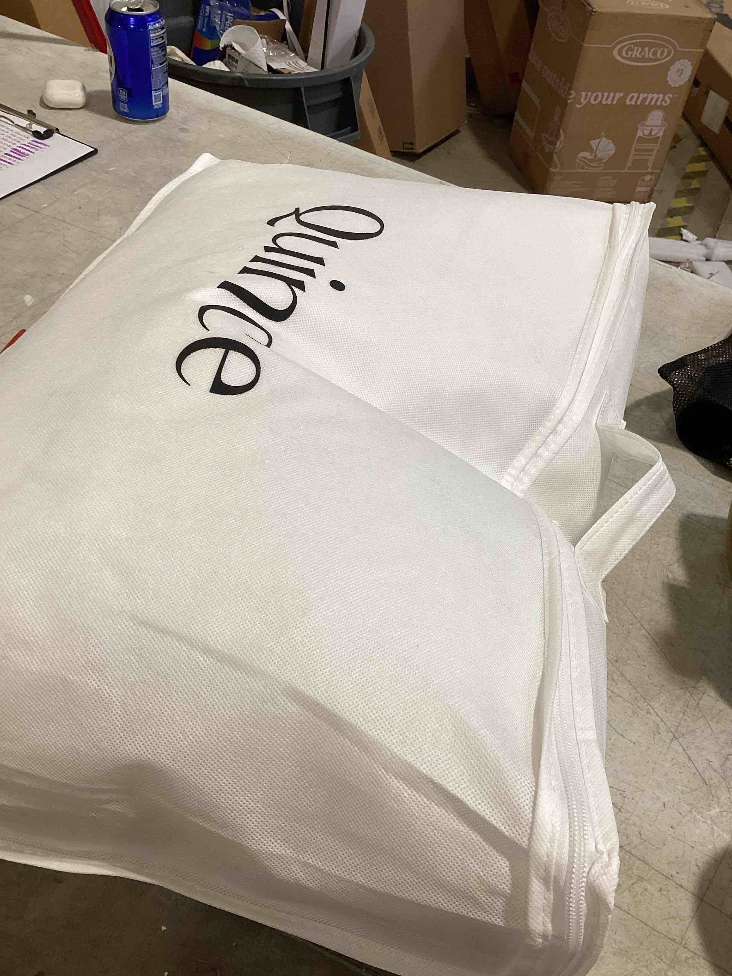 Condition photo showing As Is for quince premium down alternative pillow