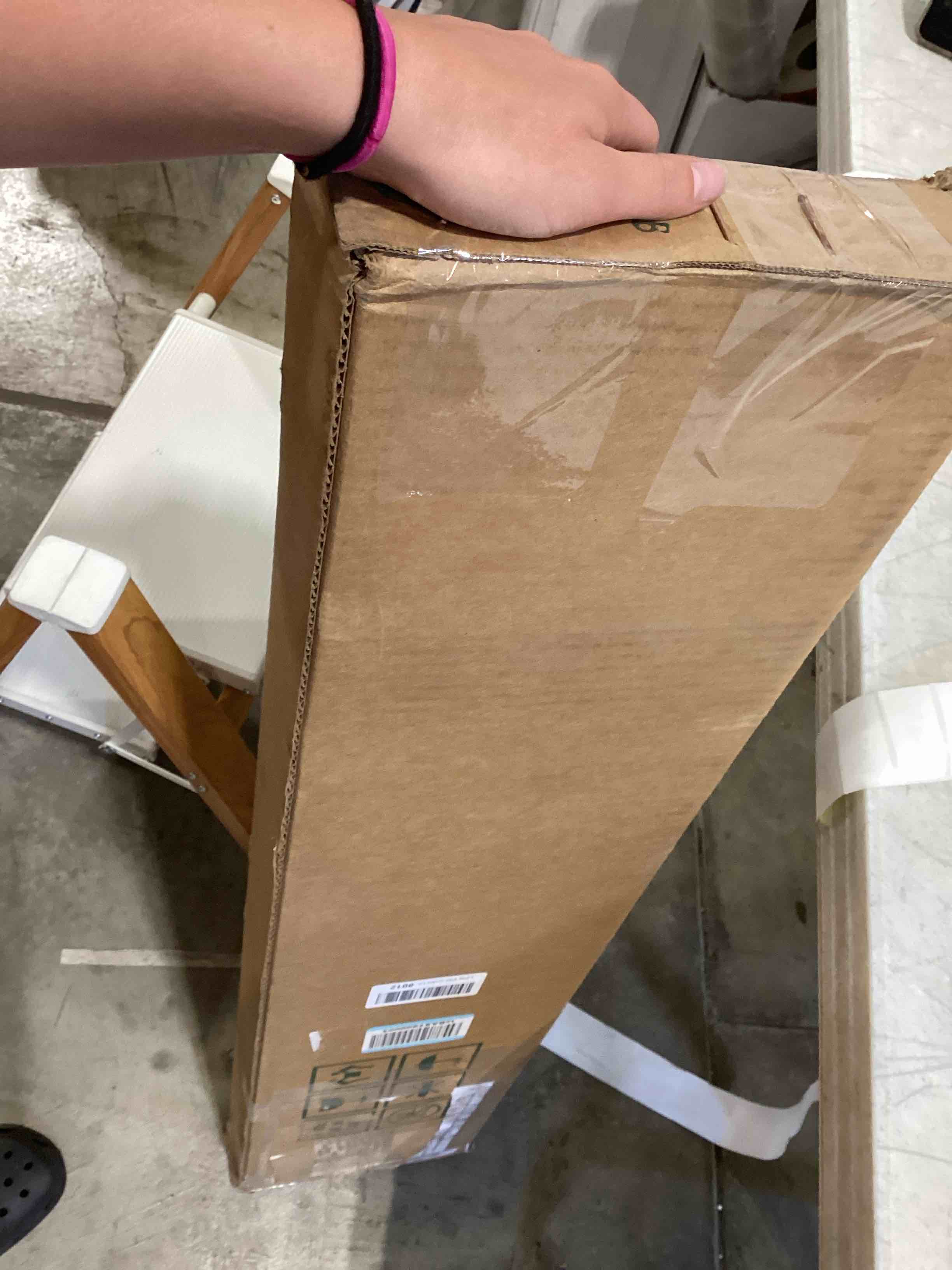Condition photo showing As Is for similar product meliusly slatsure queen size bunkie board – heavy duty vertical bed slats & foldable wooden support board for sagging mattress or platform bed frame, box spring alternative and replacement