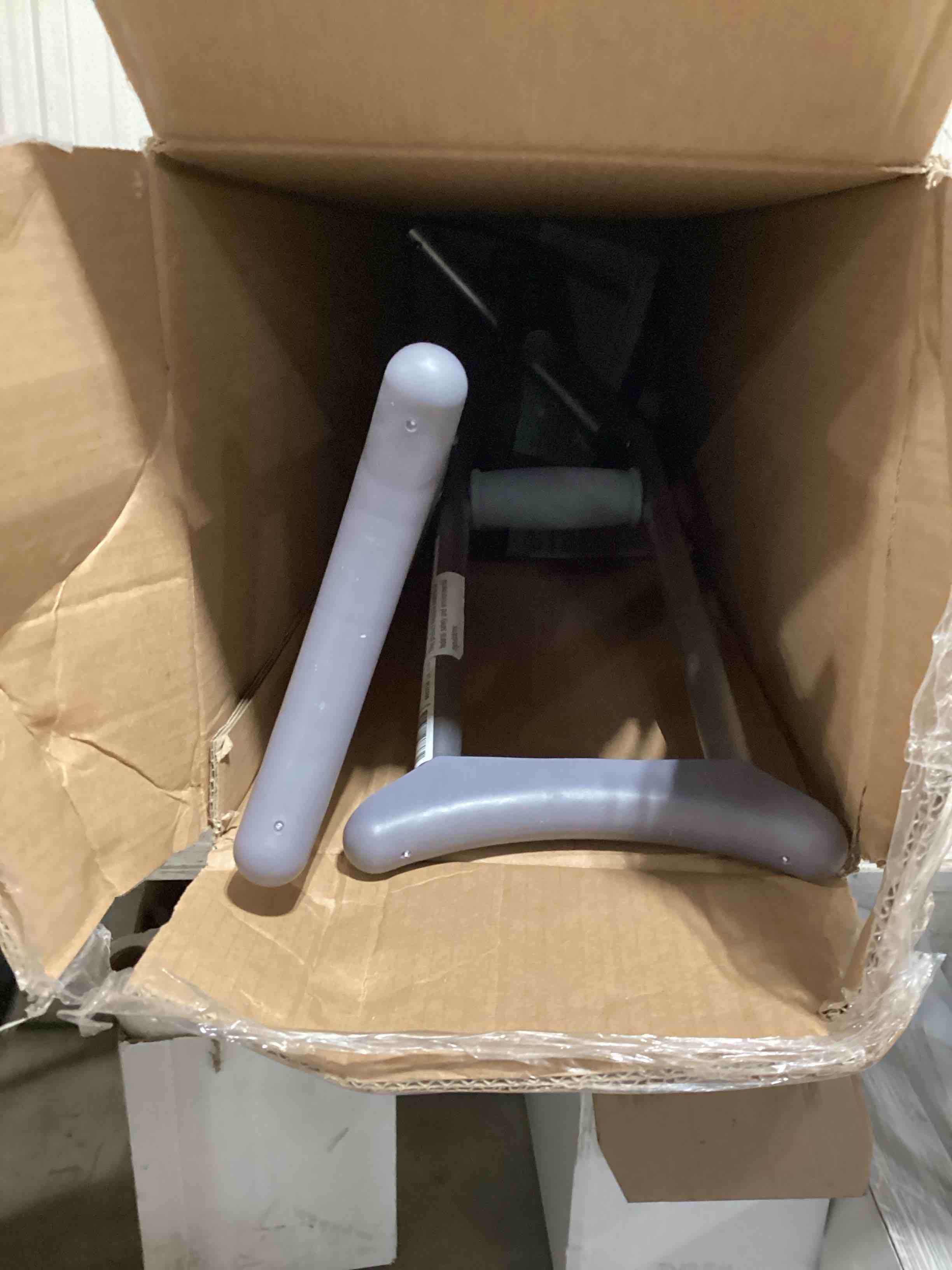Condition photo showing As Is for pcp aluminum crutches, push button adjustable height, lightweight, 1 pair, kids child size (4'0" to 4'6")