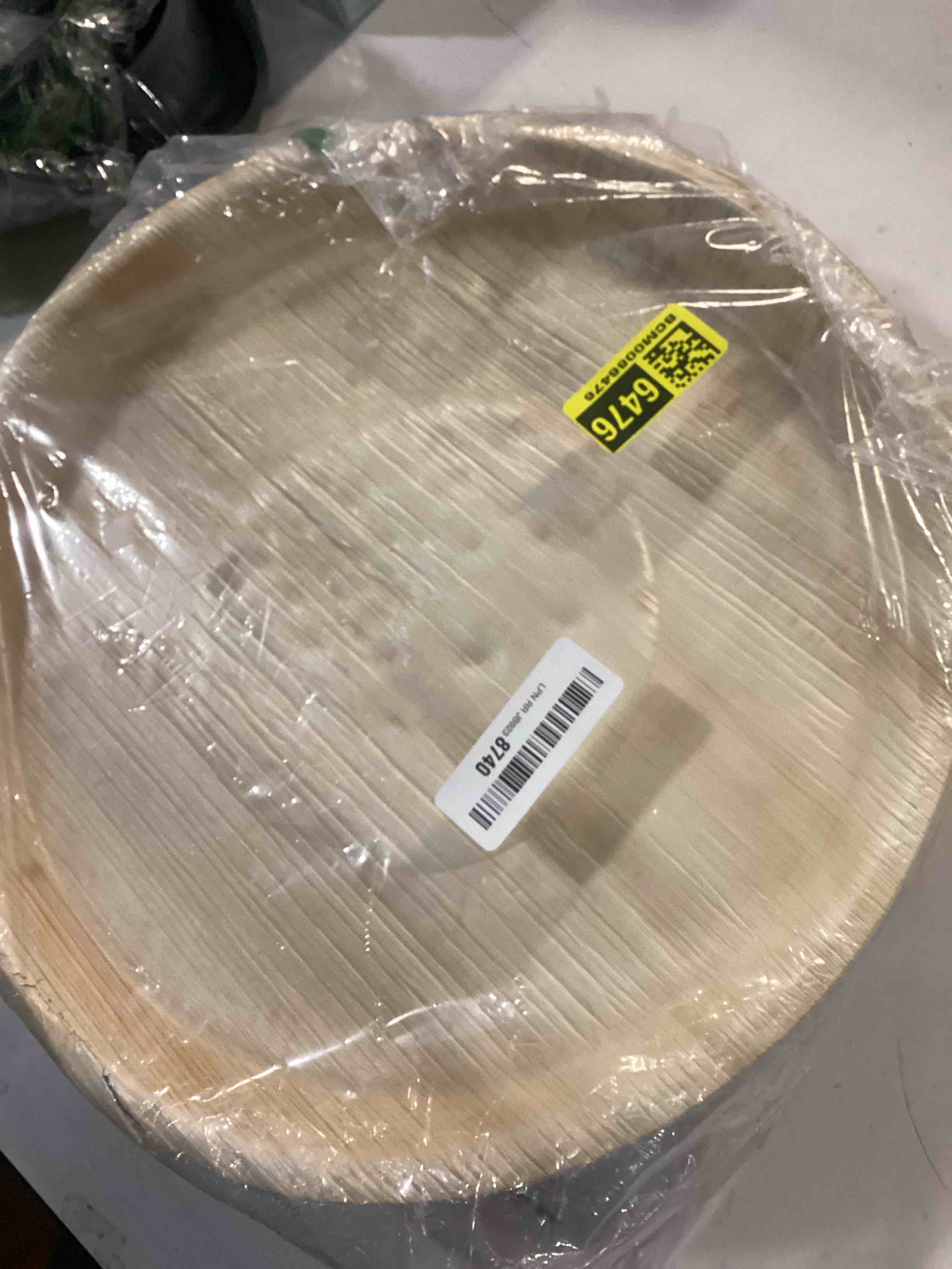 large disposable bamboo plate set