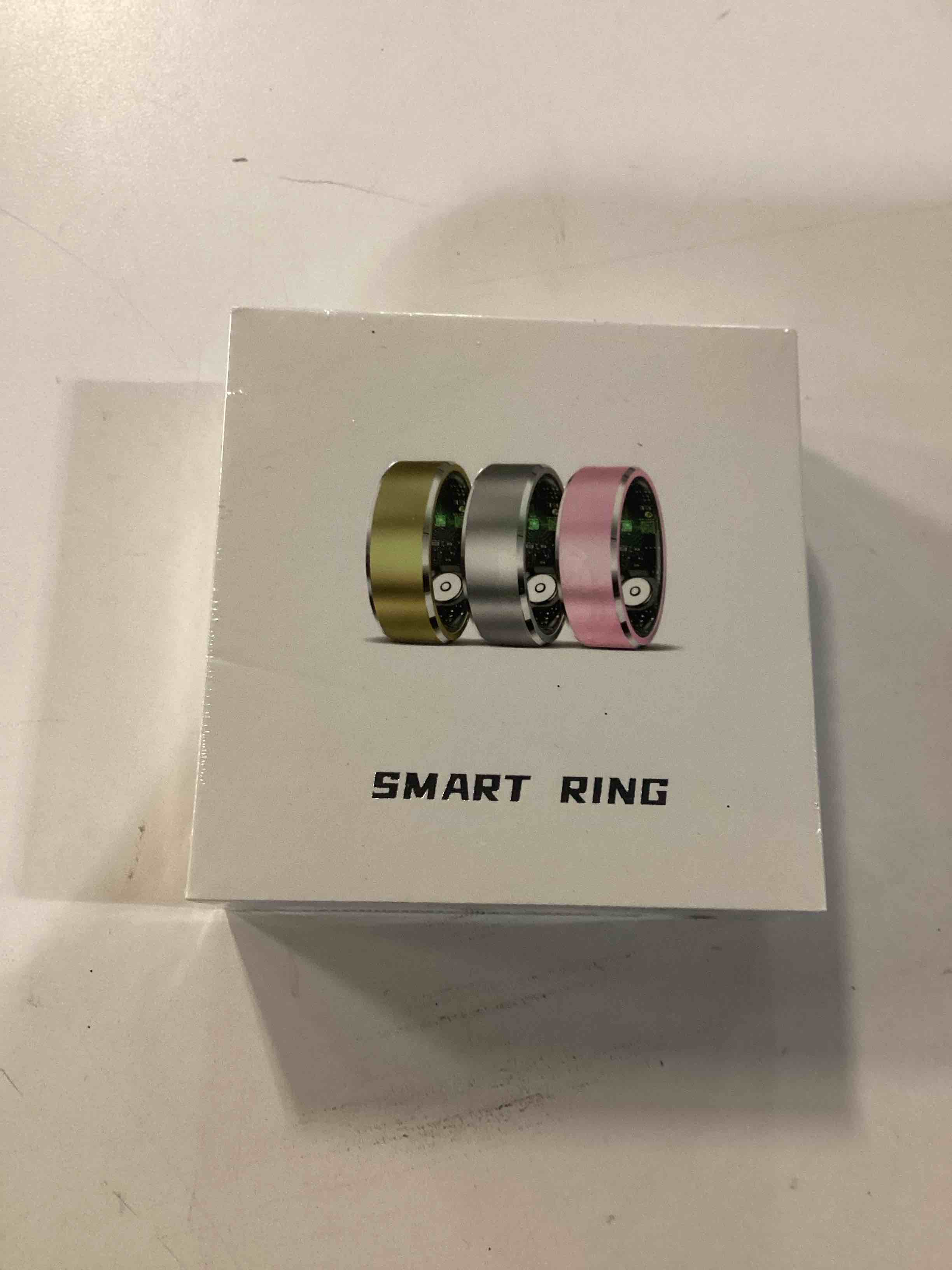 Condition photo showing New/Like New for Ring Health Tracker for Women Men, Fit Ring with Heart Rate, Blood Oxygen, Sleep Monitor, Calories, Step Counter, IP68 Waterproof Smart Ring for iPhone & Android, No Subscription Fee (Silver, 9#)