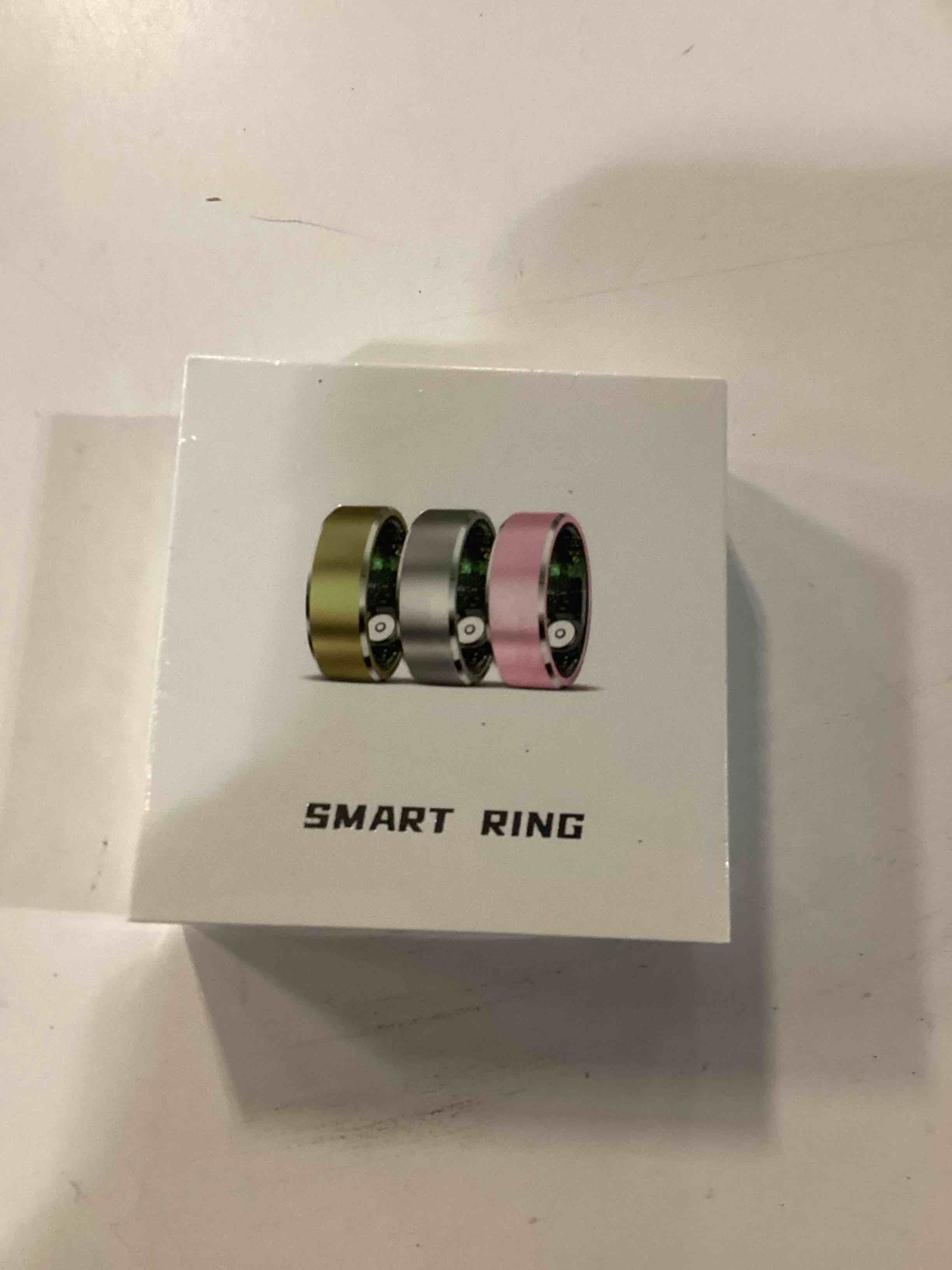 Condition photo showing New/Like New for Ring Health Tracker for Women Men, Fit Ring with Heart Rate, Blood Oxygen, Sleep Monitor, Calories, Step Counter, IP68 Waterproof Smart Ring for iPhone & Android, No Subscription Fee (Silver, 9#)