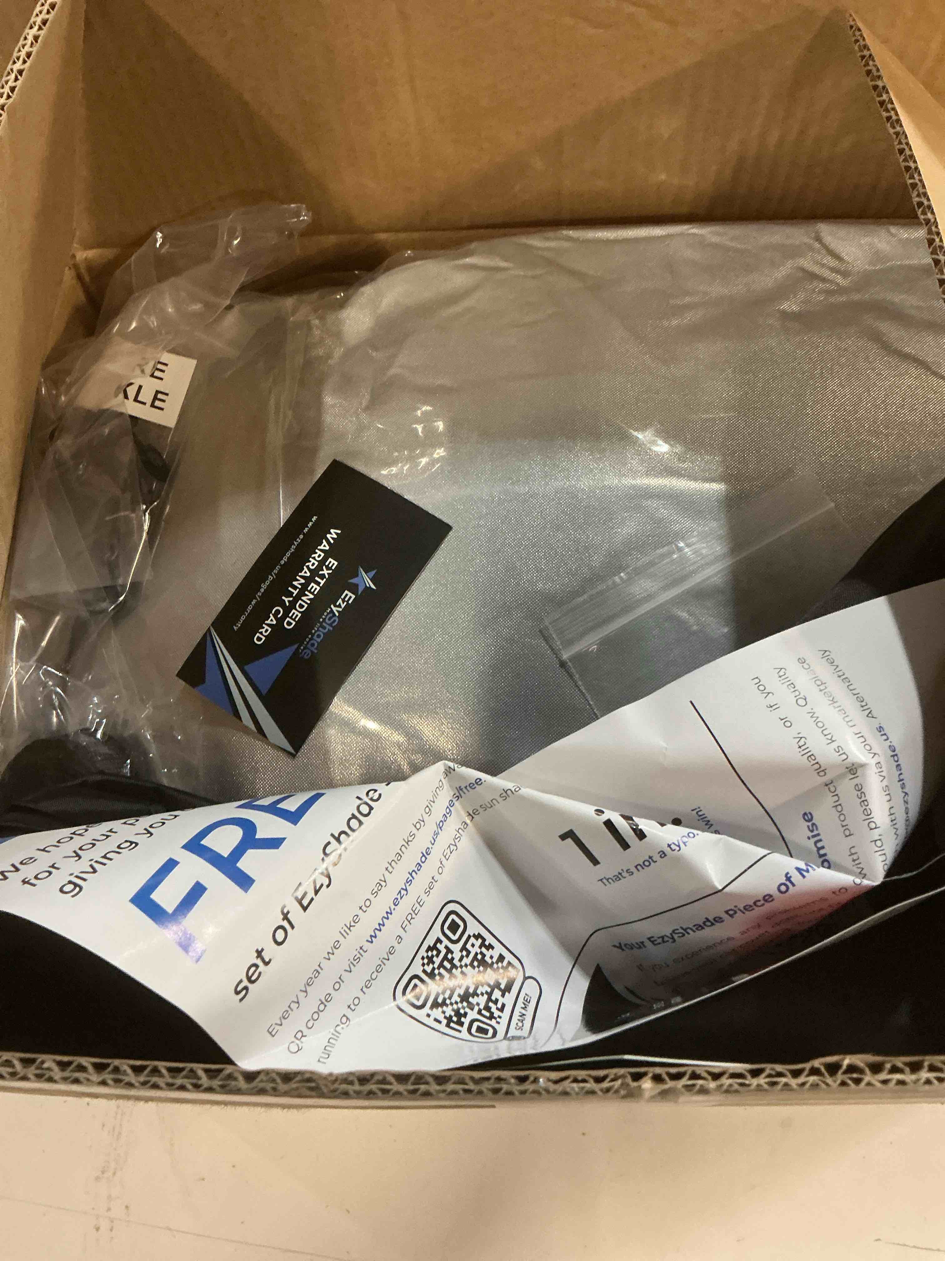 Condition photo showing New/Like New for ezyshade 10-layer car cover waterproof all weather - see vehicle size-chart - car covers for automobiles & car snow cover - full exterior covers - winter rain sun suv sedan. size a4 (see sizechart) reflective a4 - see vehicle size chart