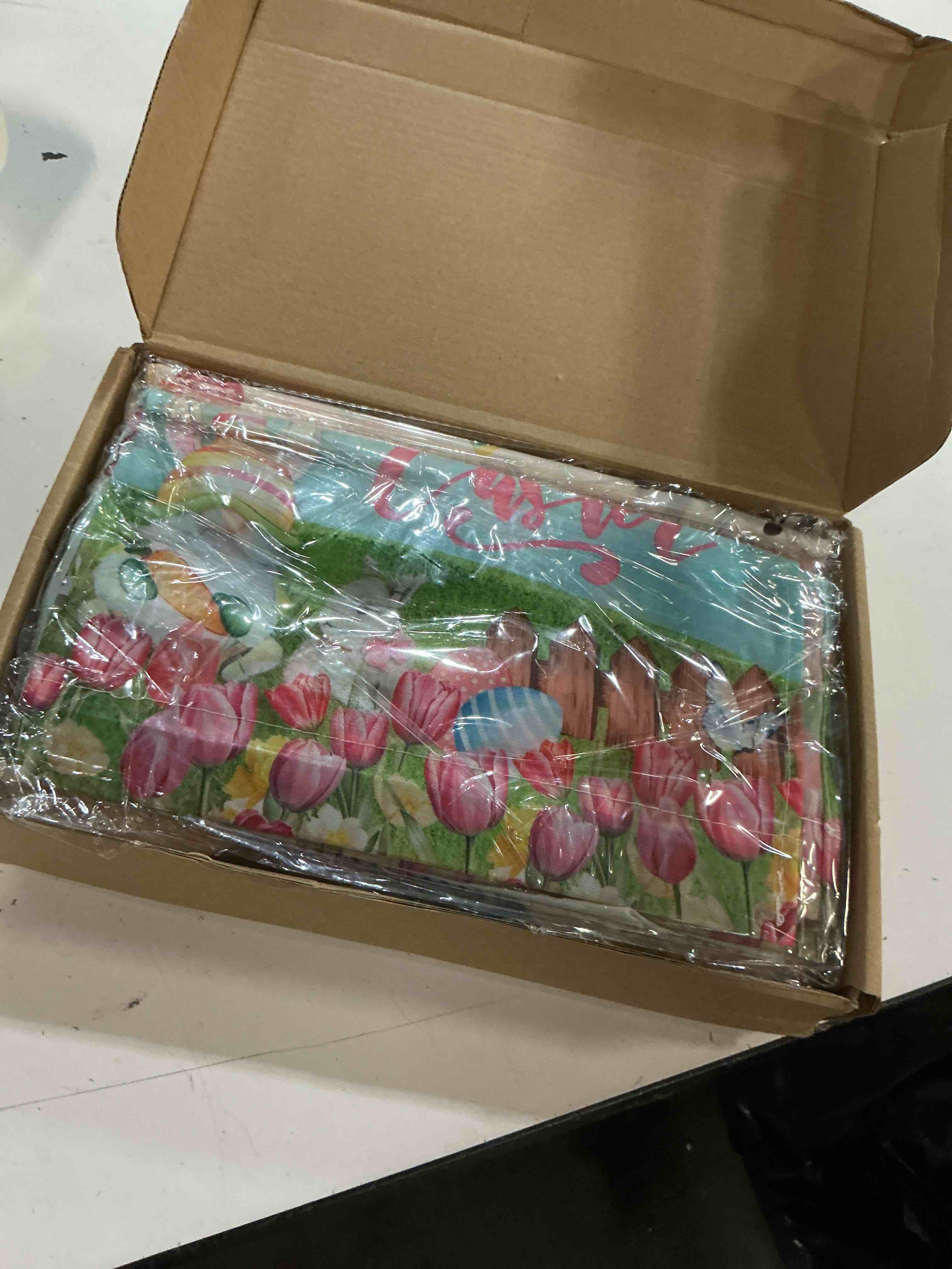 Condition photo showing New/Like New for 12 pcs seasonal mailbox covers magnetic standard size 18 x 21 inch spring valentines st patricks easter magnetic mailbox covers for garden yard outdoor decor classic style