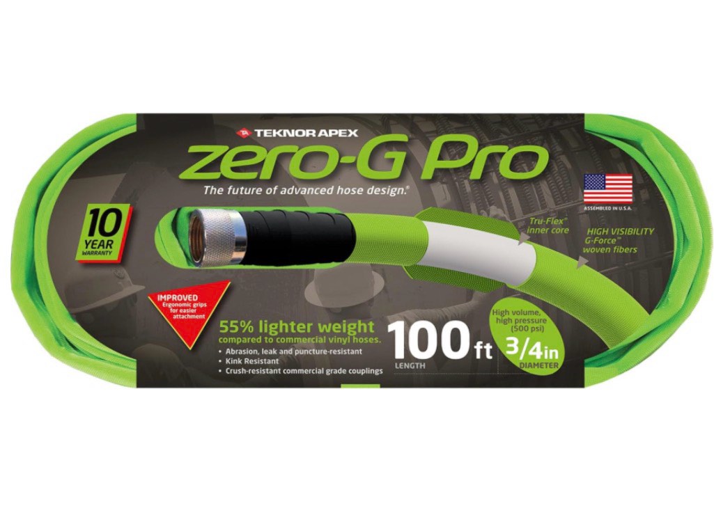 teknor 100 ft zero-g tek400150pdq lightweight kink-free garden hose (2 sets) 