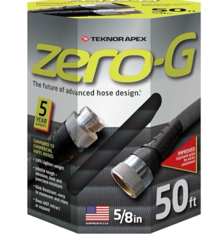 teknor 50 ft zero-g tek400150pdq lightweight kink-free garden hose