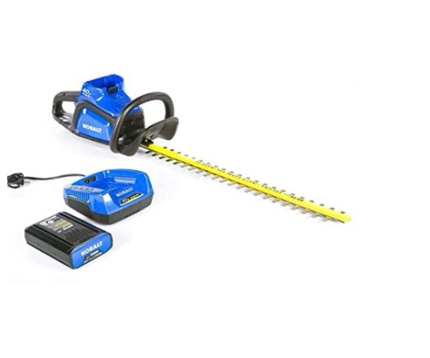 Kobalt 40-Volt Max 24-in Dual Cordless Hedge Trimmer (Battery Included)