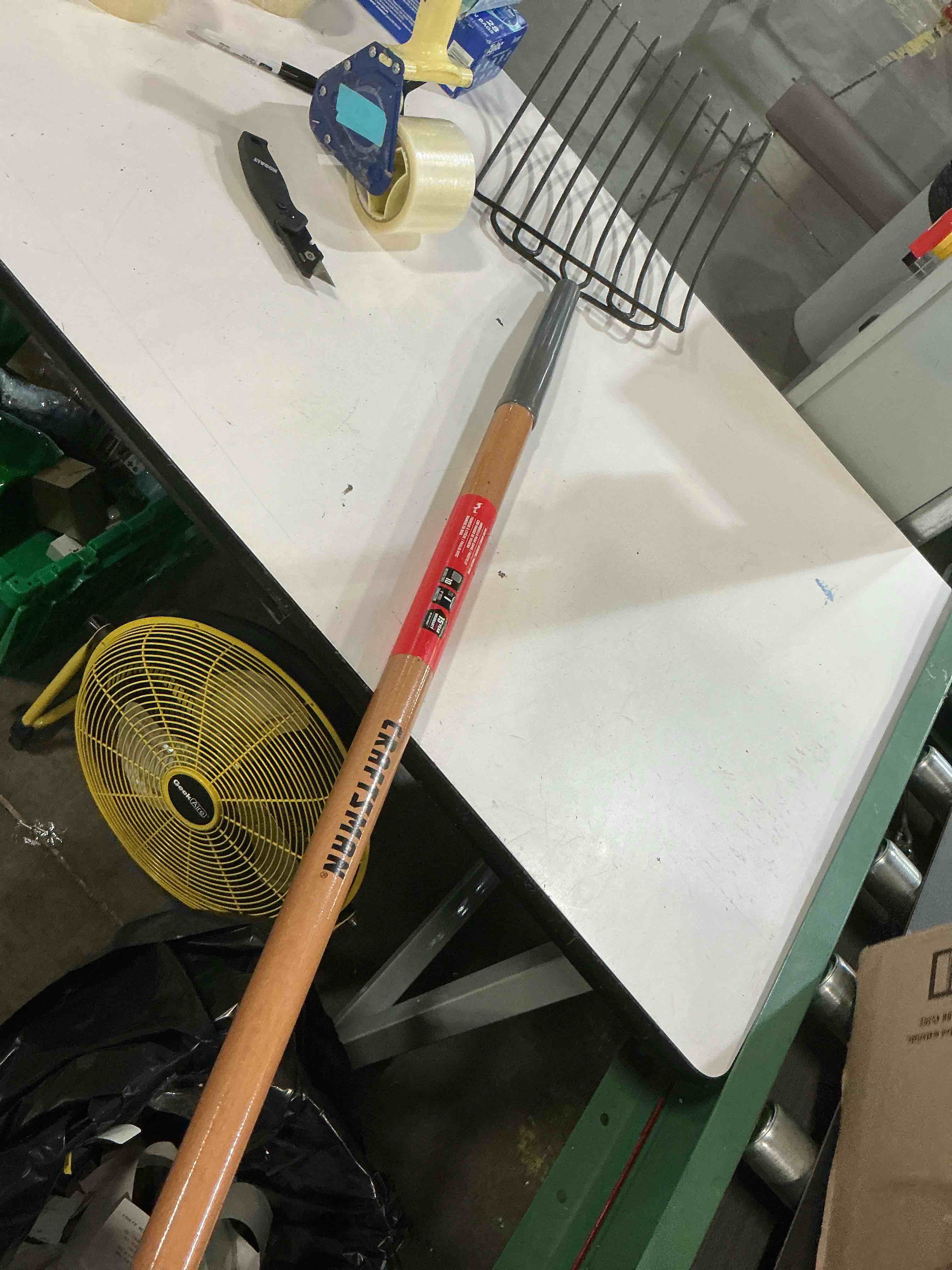 Condition photo showing As Is for craftsman wood handle manure fork