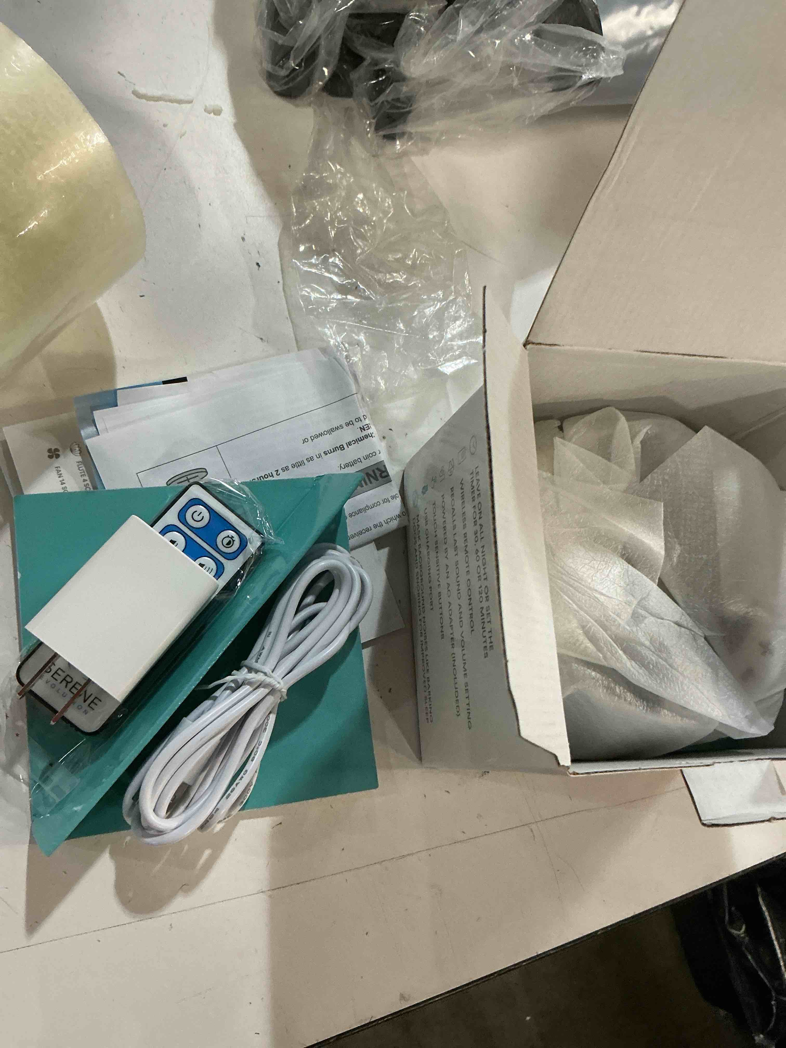 Condition photo showing New/Like New for serene evolution white noise sound machine with remote control - 70 sound options for sleeping adults and babies - white noise machine for office privacy, noise canceling with ocean and rain sounds 70 sounds - white