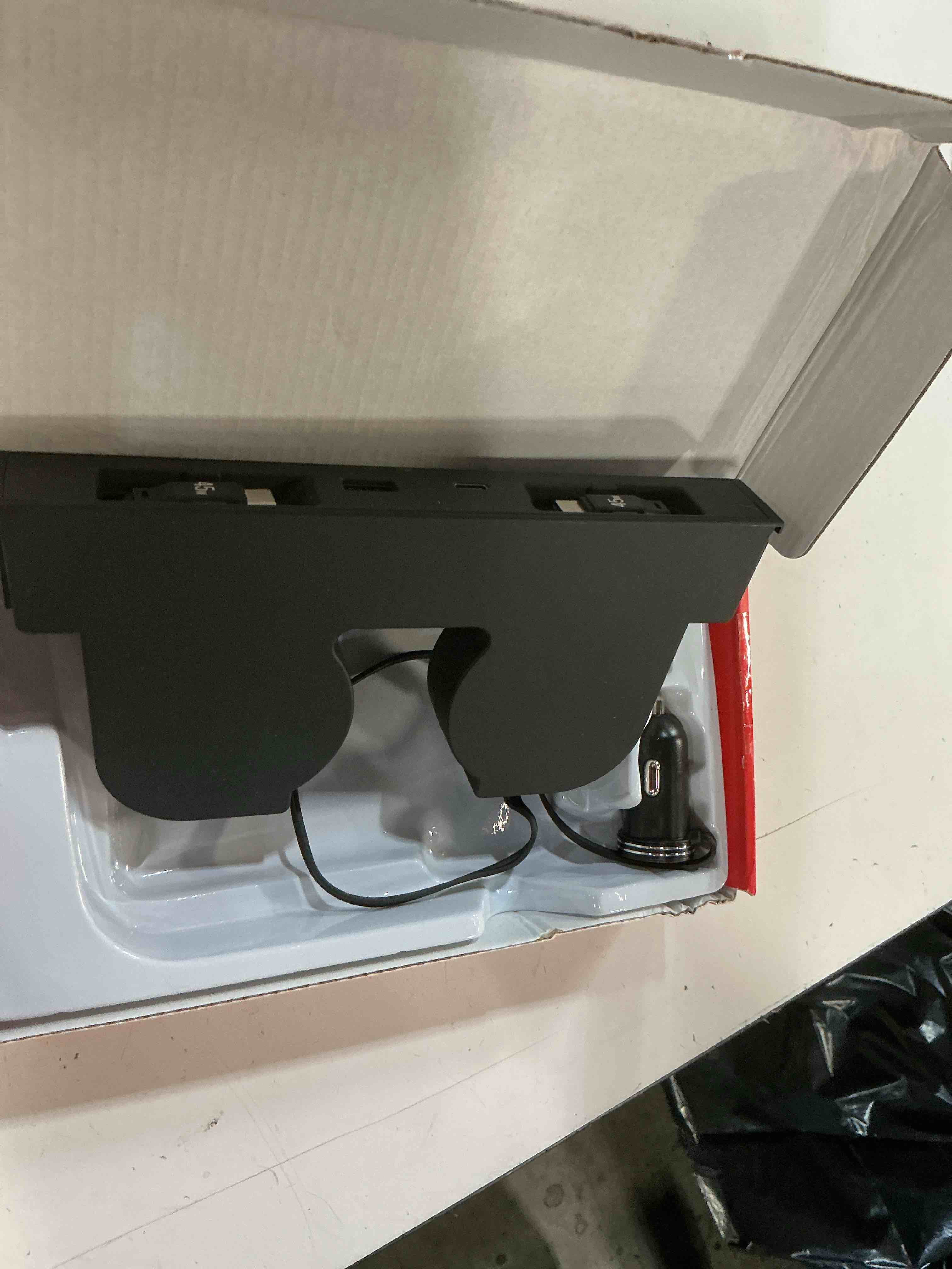 Condition photo showing Good Condition for usb hub for tesla model y juniper accessories 2026 & model 3 highland 2025 accessories, hidden console phone charger hub, center console interior (2-type c for modely/3 juniper&highland)