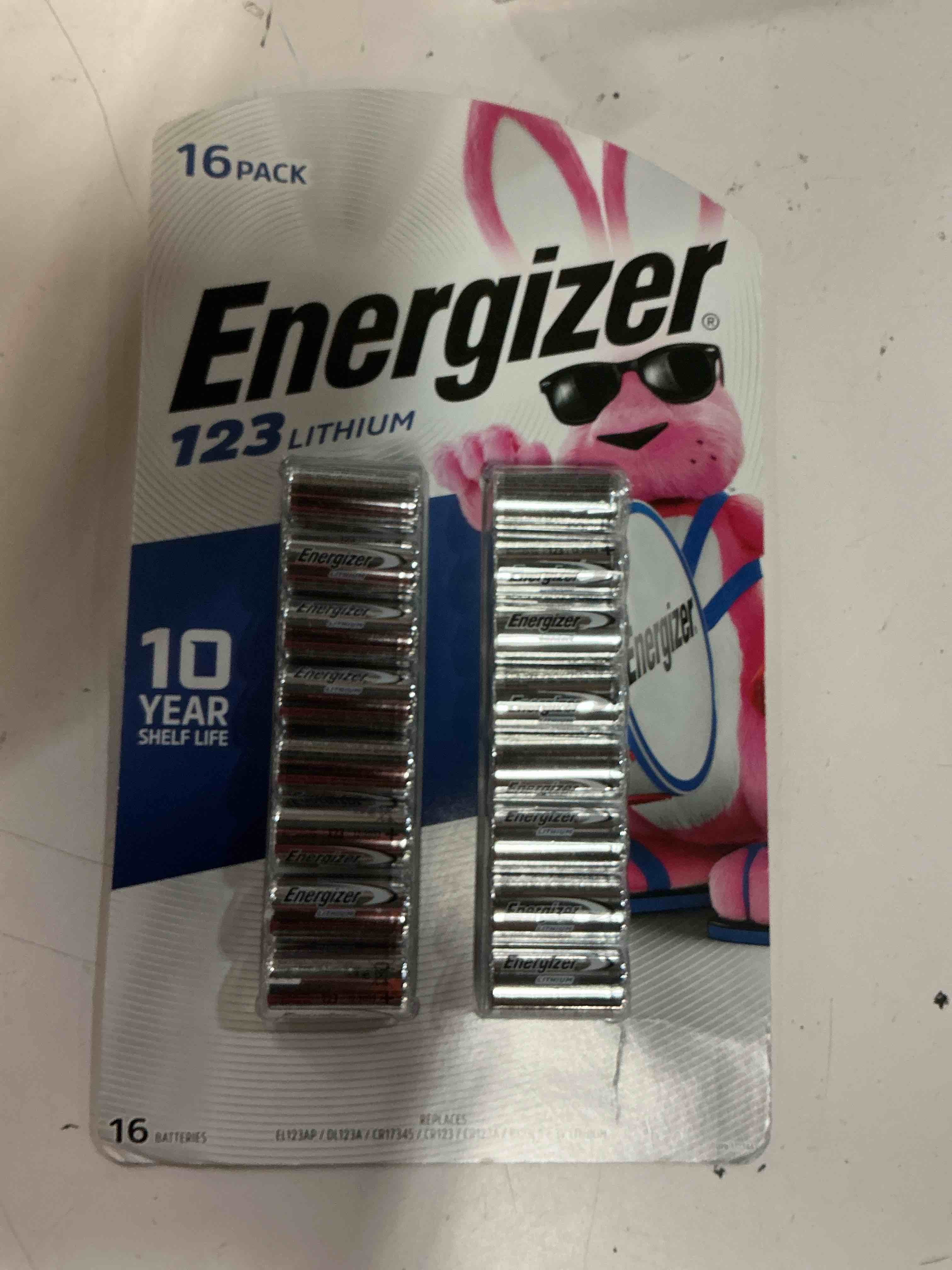 Condition photo showing Good Condition for energizer 123 lithium photo batteries- 16 pack