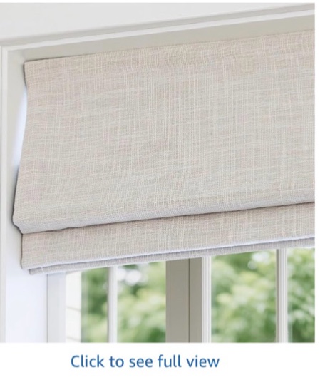 comodex cordless blackout roman shades, fabric shades for windows, washable roman blinds for indoor 