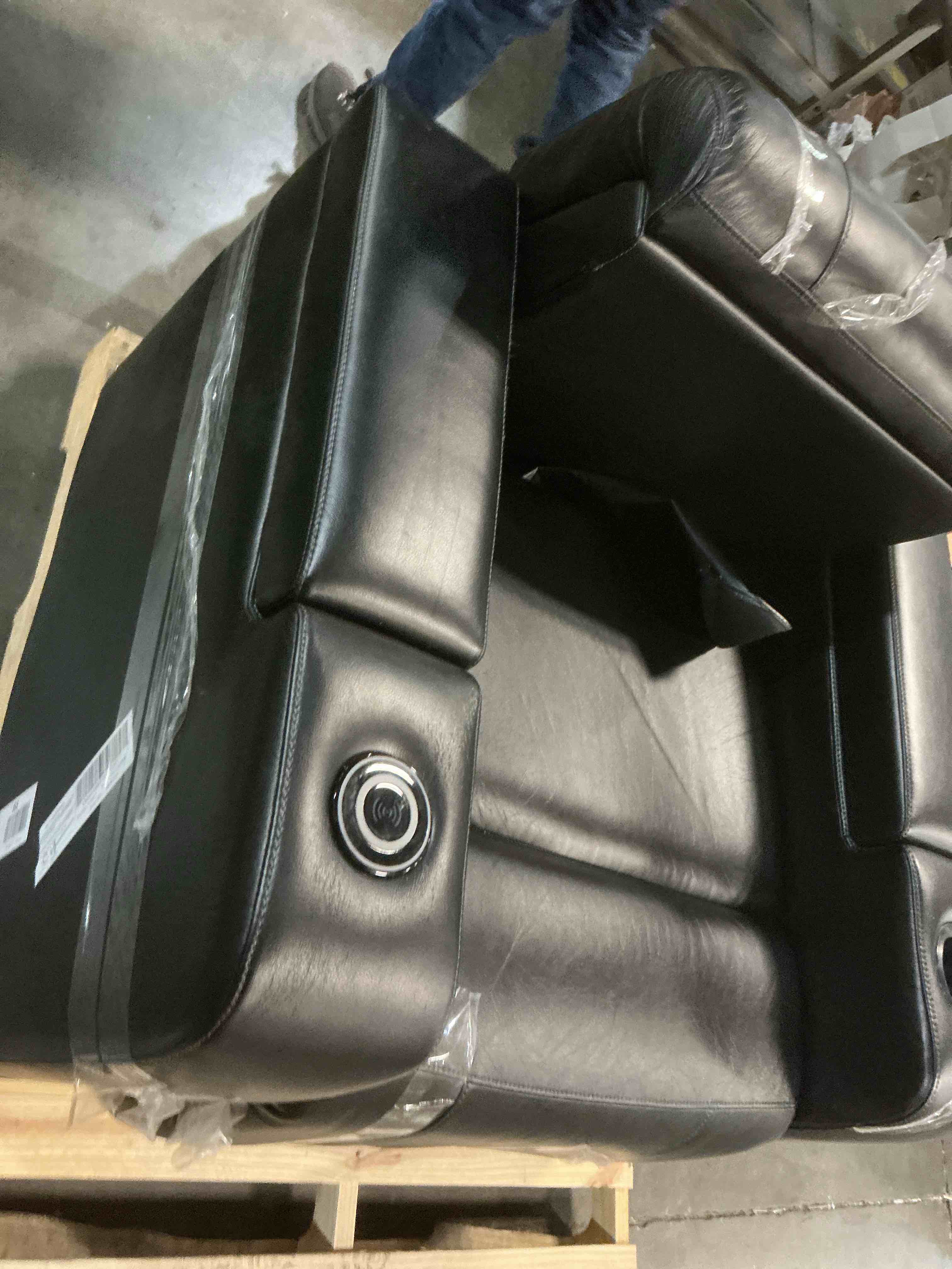 Condition photo showing As Is for member’s mark ashton home theater power recliner