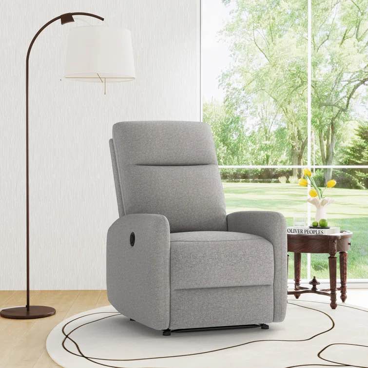 Odwyer 30.5" Wide Modern and Upholstered Electric Power Standard Recliner