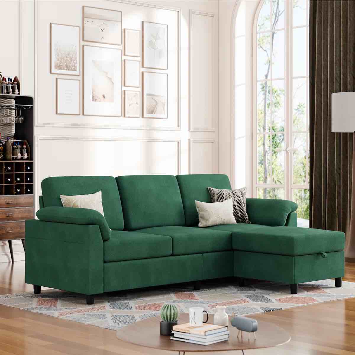 Ashleh 79.1" Square Arm Modular Sofa