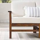 ( incomplete) Acacia Wood Chevron Armless Sectional