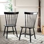 (2 chairs ) DINING CHAIRS DC1A5-BLACK 