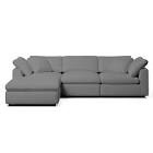 (Right seat only) Modular 7009 Left Hand Facing Side Seat Gray