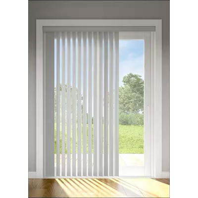 ( incomplete) LEVOLOR S-Curve Gray Linen Vertical Blind 3.5 x 84-in