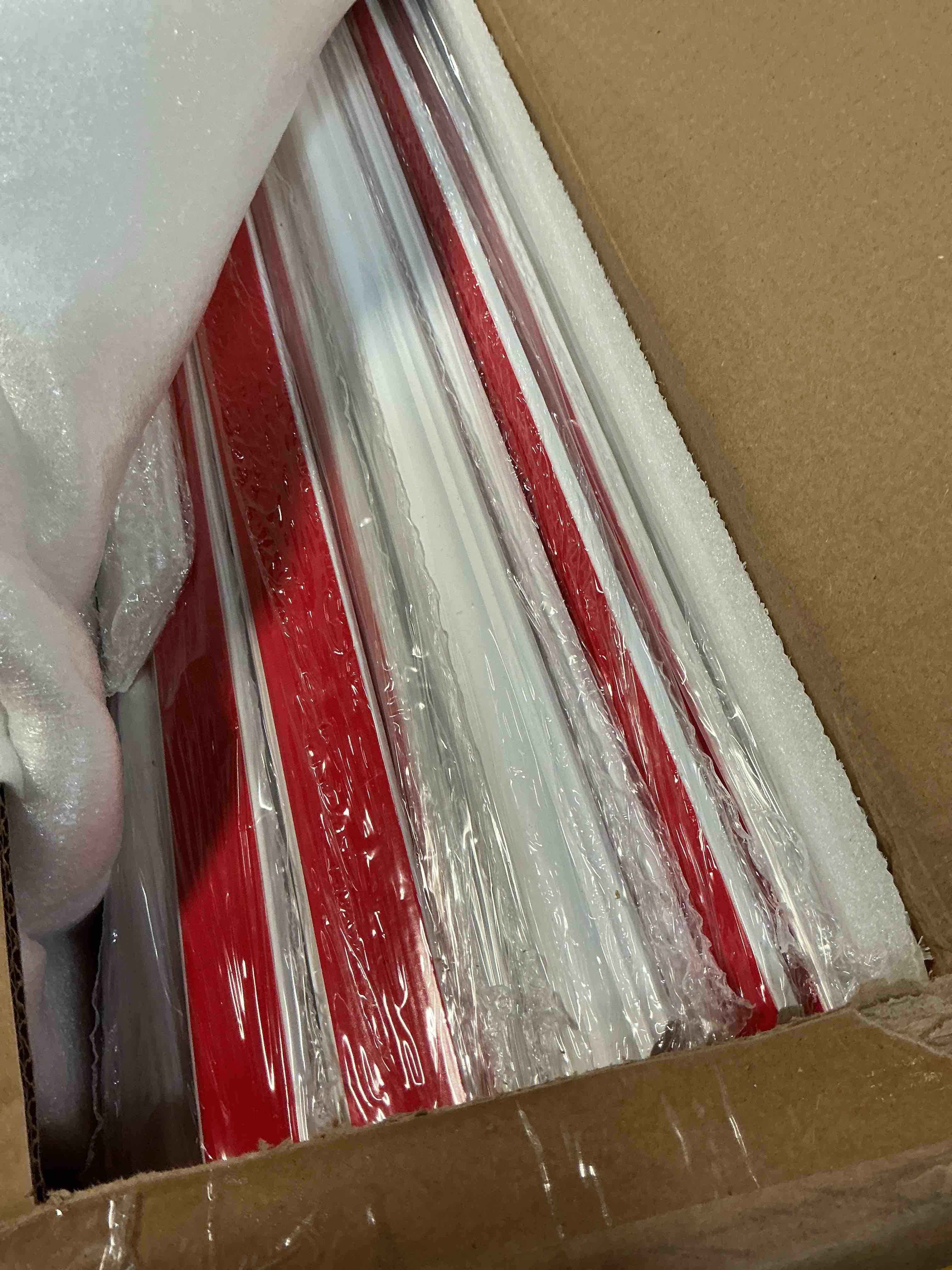 Condition photo showing As Is for 3 Set Peel and Stick Wall Molding Kit,Premade Self Adhesive Wainscoting Panels,Ready to Assemble Accent Molding Trim for Interior Wall Moulding Decor (24x60in)