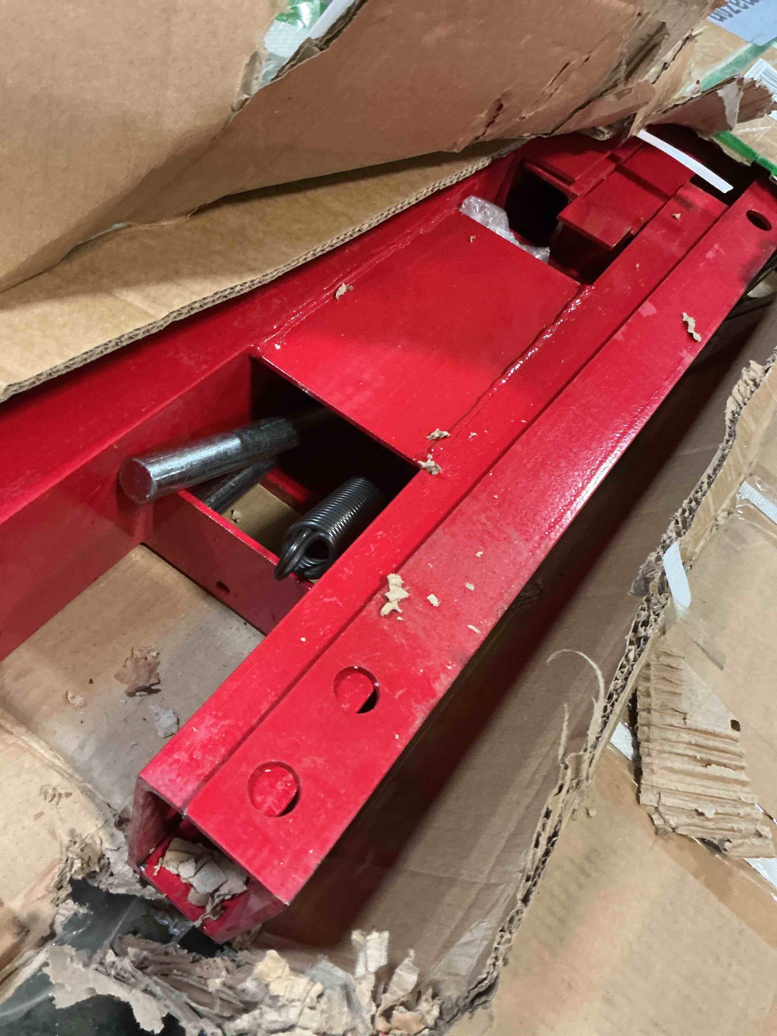 Condition photo showing As Is for (similar to stock photo) ECOTRIC Clamp On Trailer Hitch 2" Ball Mount Receiver Adapter Deere Bobcat Tractor Bucket