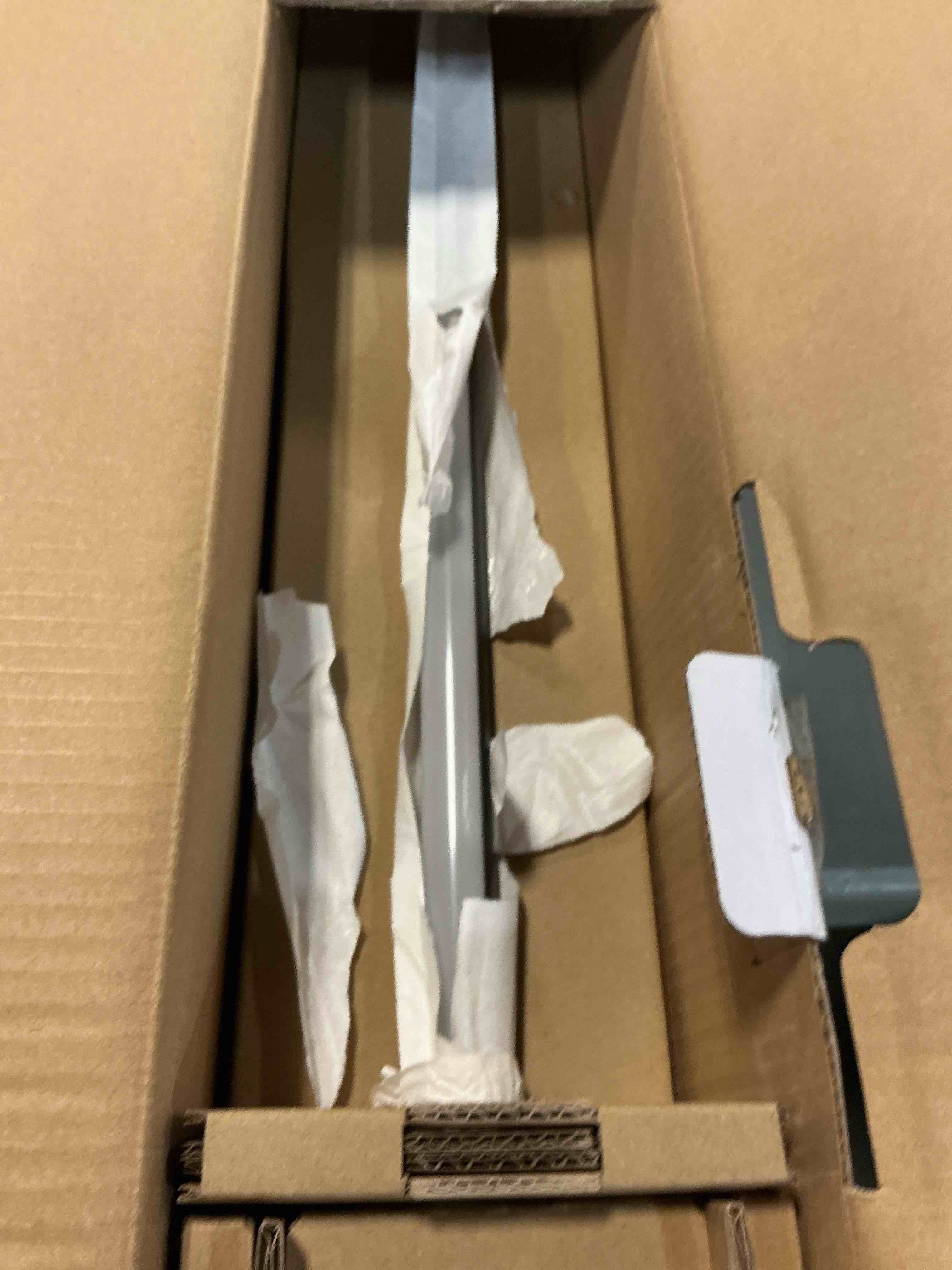 Condition photo showing As Is for  WiZ Connected Gradient Floor Light, Multi-Color LED Light Strip, Sleek Design and Easy Setup, RGBIC LED Strip Lights, Floor Lamp Connects to Wi-Fi, Voice/App Control