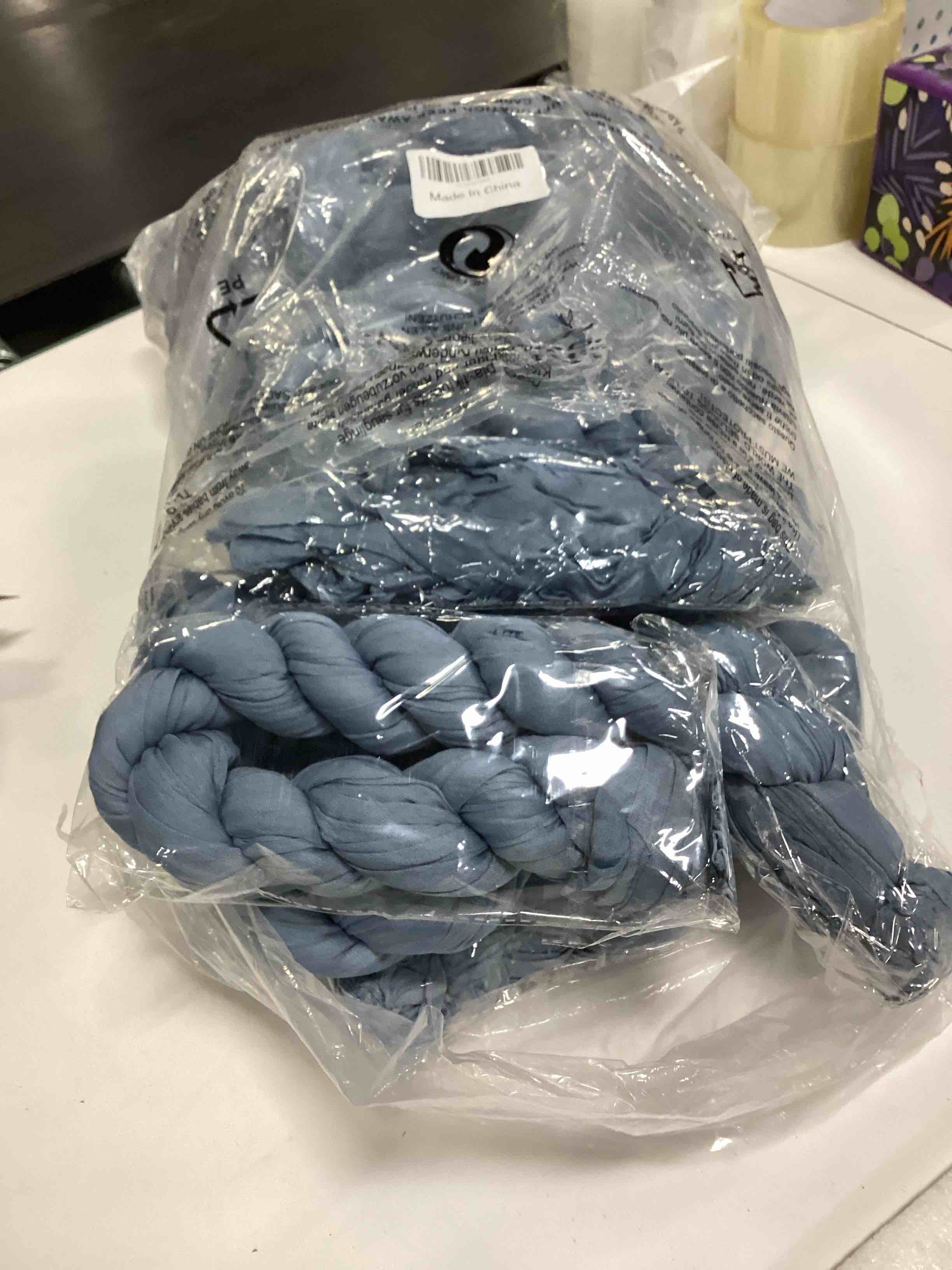 Condition photo showing Good Condition for 20 Pack Dusty Blue Cheesecloth Table Runner 120 Inch 10FT Rustic Boho Gauze Cheese Cloth Table Runner for Wedding Party Baby Shower Thanksgiving Christmas Decoration