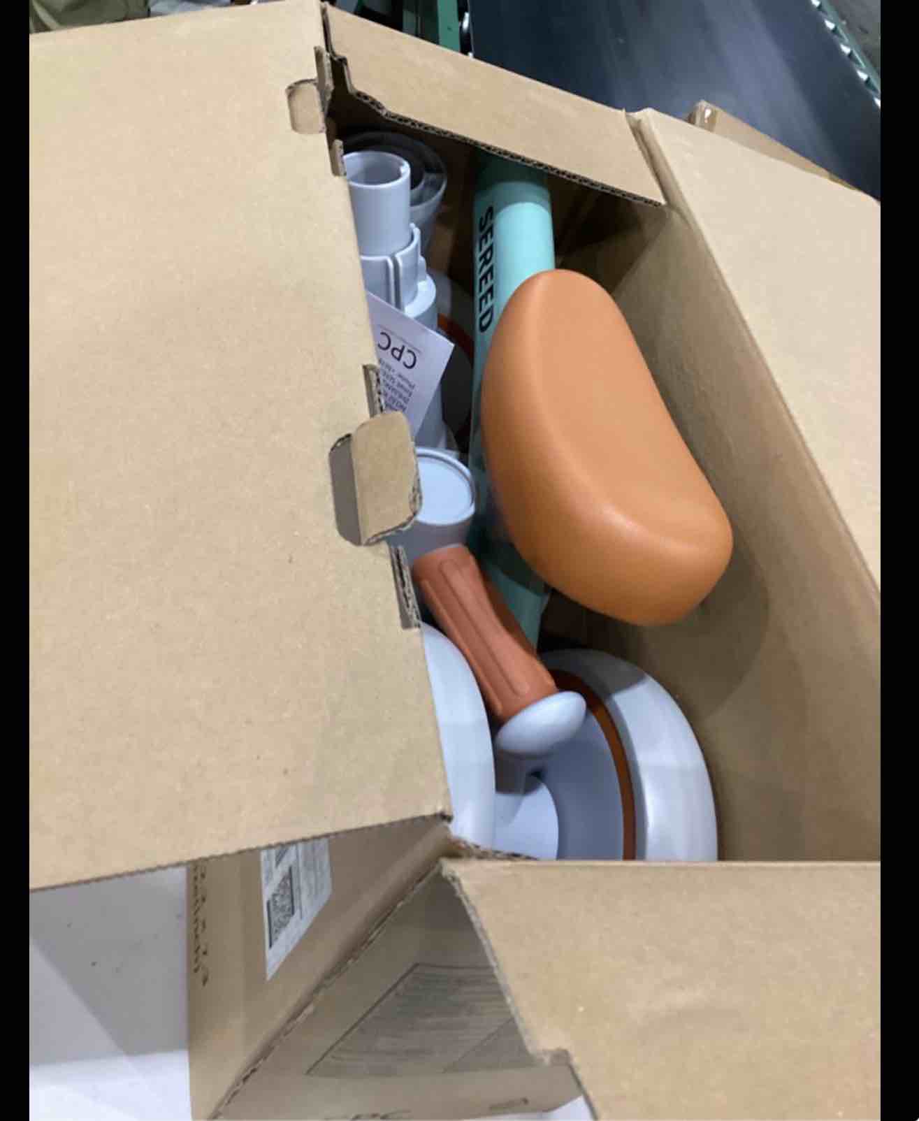 Condition photo showing Good Condition for sereed colorful lighting toddler tricycle gift toy for ages 2-5 boys girls | easy snap assembly,lighting wheels,lightweight sturdy frame,adjustable seat & handlebar,detachable baskets