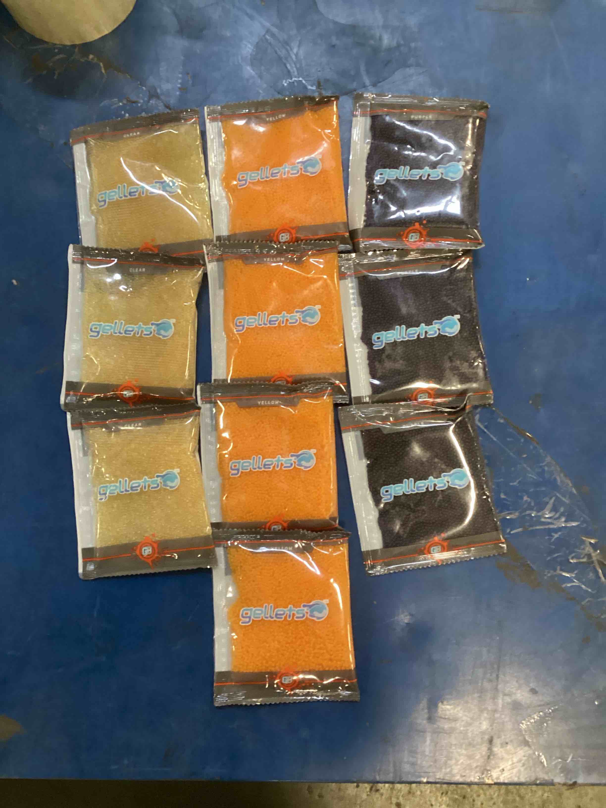 Gellets for gel blaster assorted colors